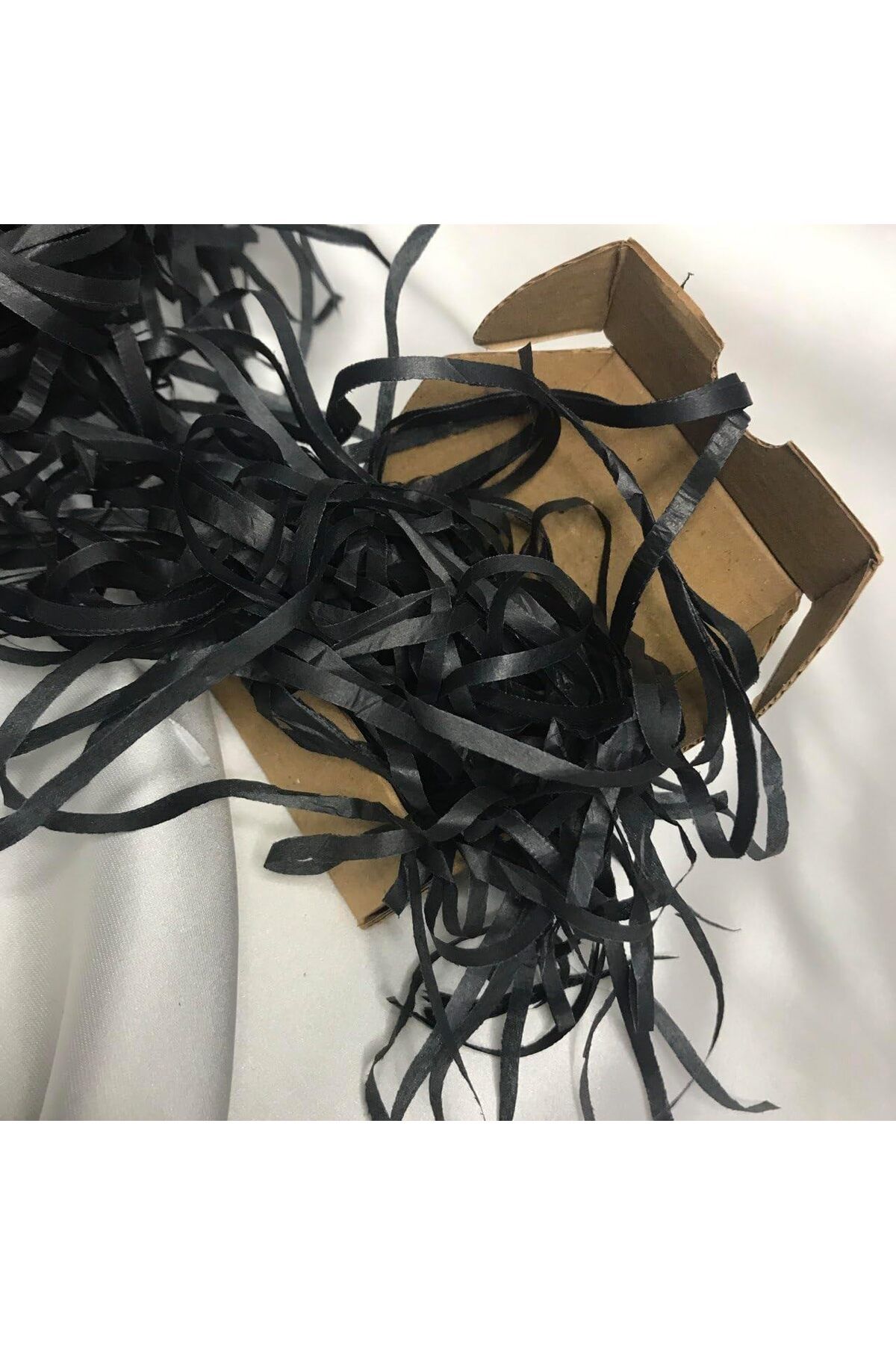 STOREMAX cmllashop Siyah Kırpıntı Pelür Kağıt Kırpıntısı Renkli Black Shredded Tissue Paper Siyah K