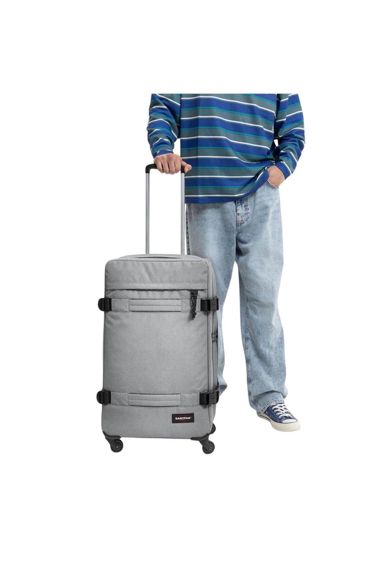 Eastpak-Transıt'r 4 M Unisex Gray Suitcase Ek0a5bfj3631 6