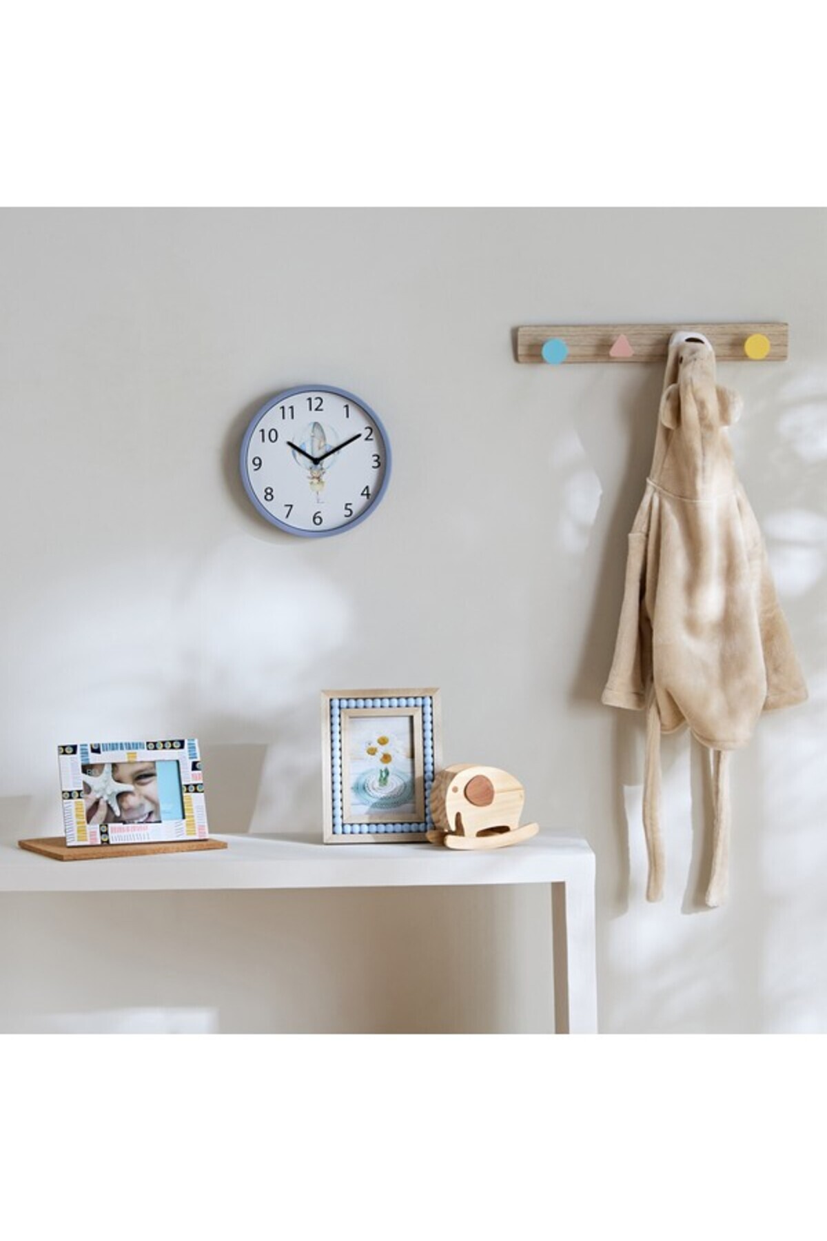 Home Box-ساعة حائط على شكل منطاد هواء ساخن من بلاي لاند 22.5×22.5×3.6 سم 4