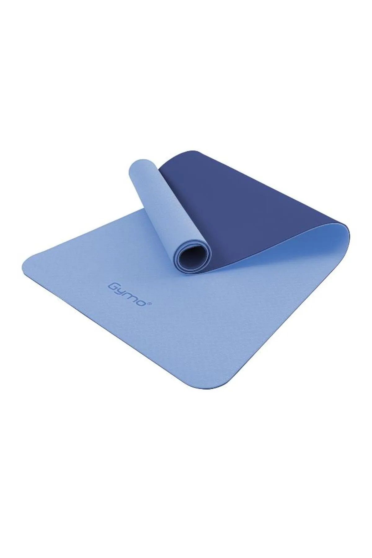زیرانداز پیلاتس اکولوژیکی 6 میلی متر TPE یوگا MAT PILATES کوسن با کیسه حمل آبی روشن Gymo