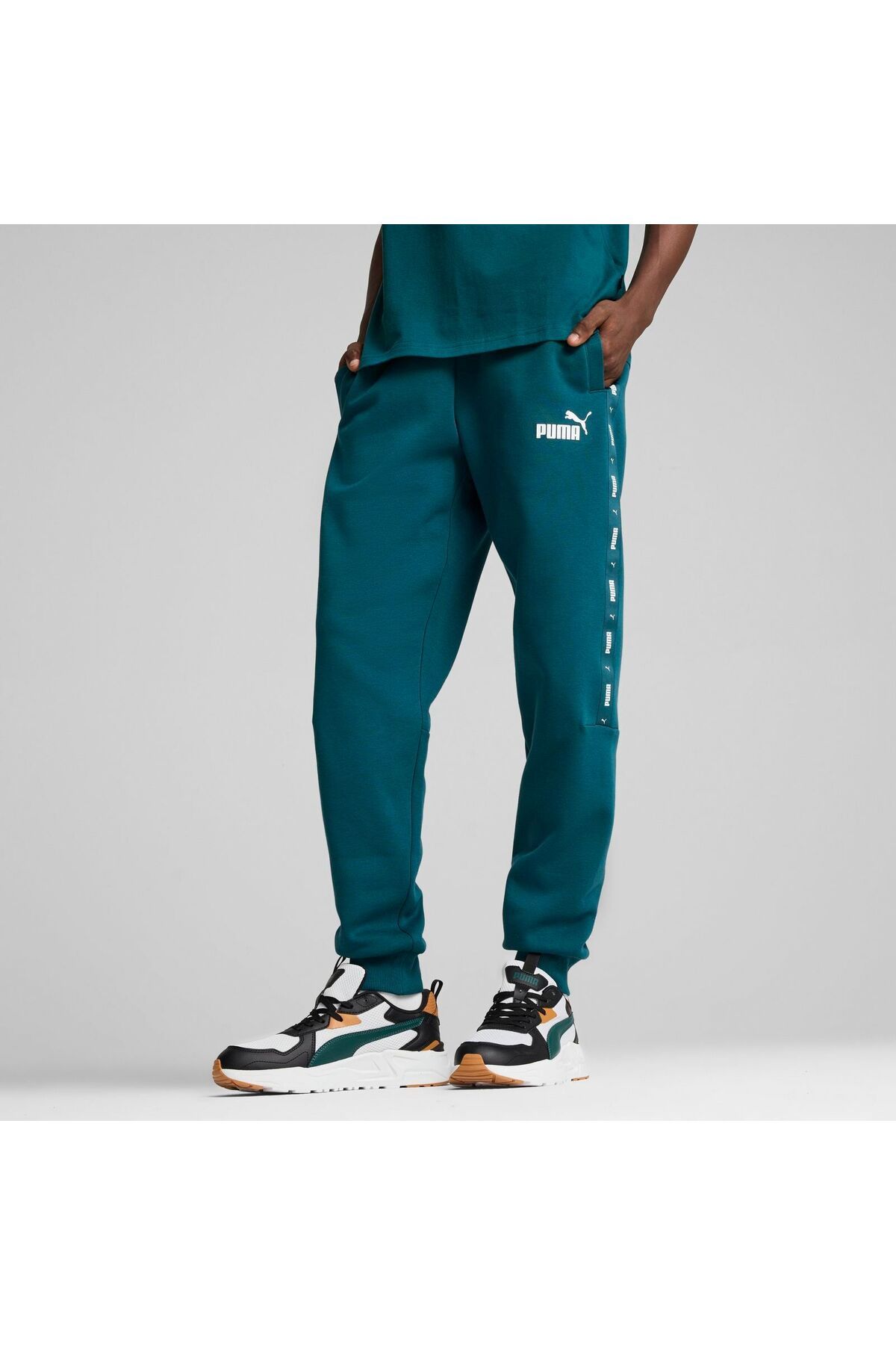 Puma-PUMA men's ESS+ TAPE SWEATPANTS sweatpants - 84904208 3