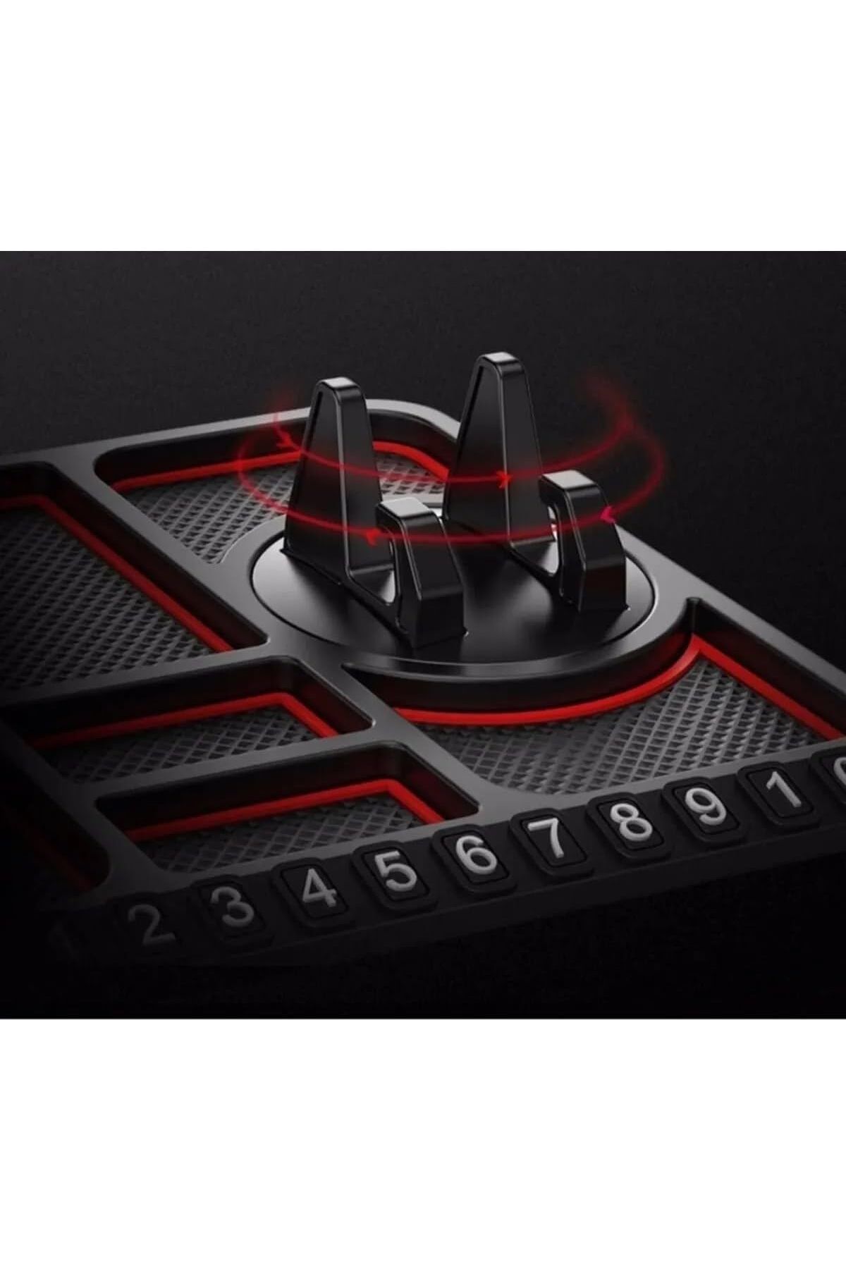 STOREMAX htpshopmx Concept Kaydırmaz Çok Fonksiyonlu Araç İçi Telefon Tutucu, Kaymaz Mat Telefon Numaras