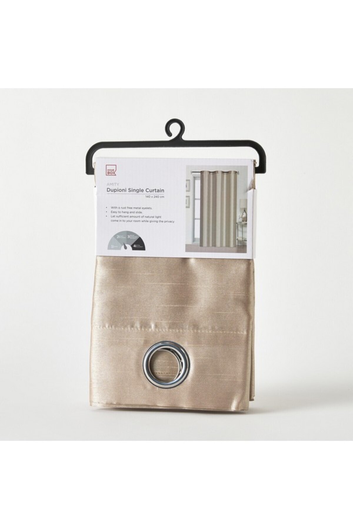 Home Box-ستارة فردية طويلة جدًا من Amity Dupioni مقاس 140×300 سم 4