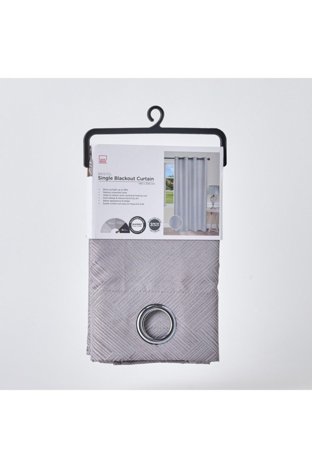 Home Box-Bristol XL Blackout Single Curtain 140x300 cm 4
