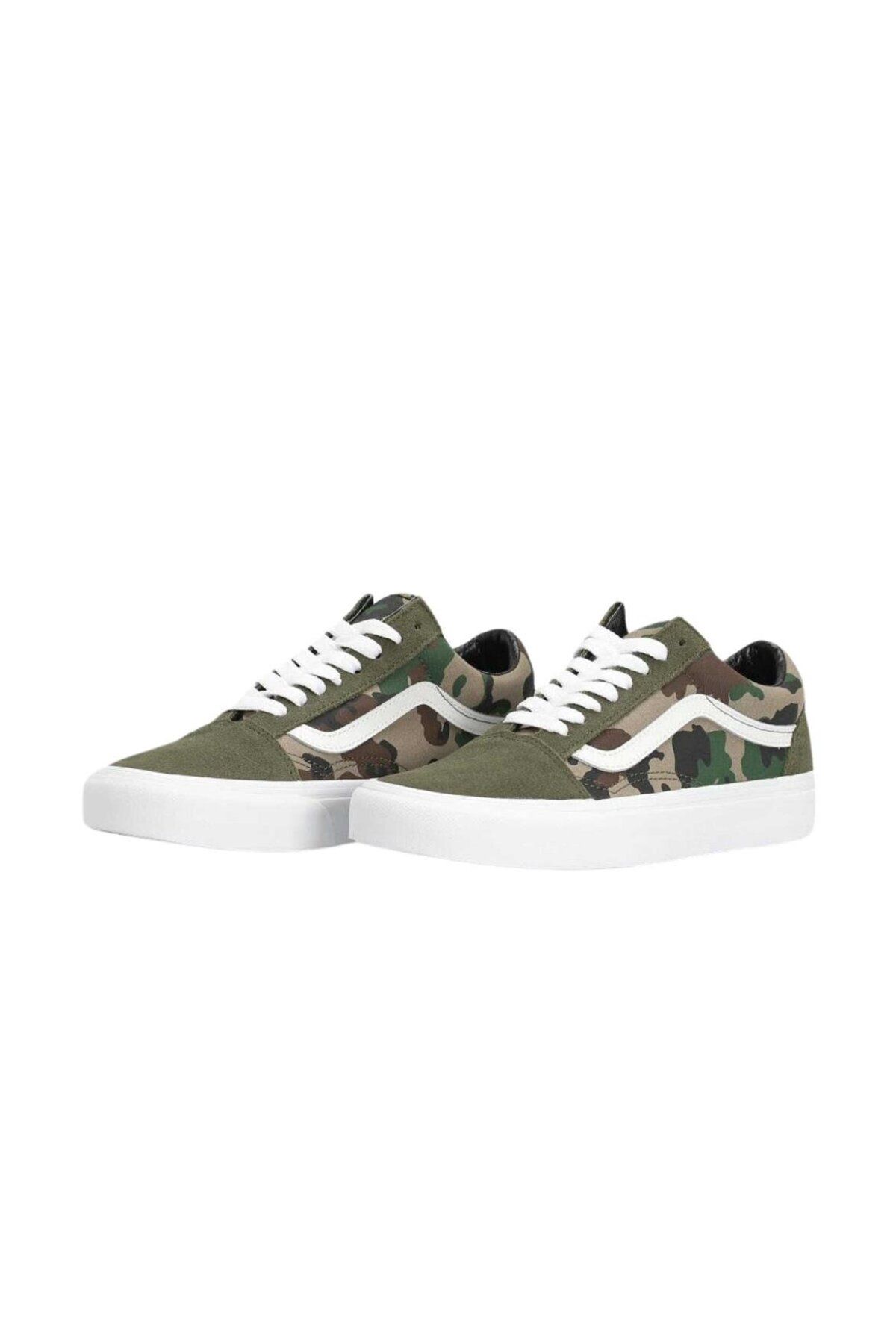 Vans-Old Skool Patterned Green Sneaker 5