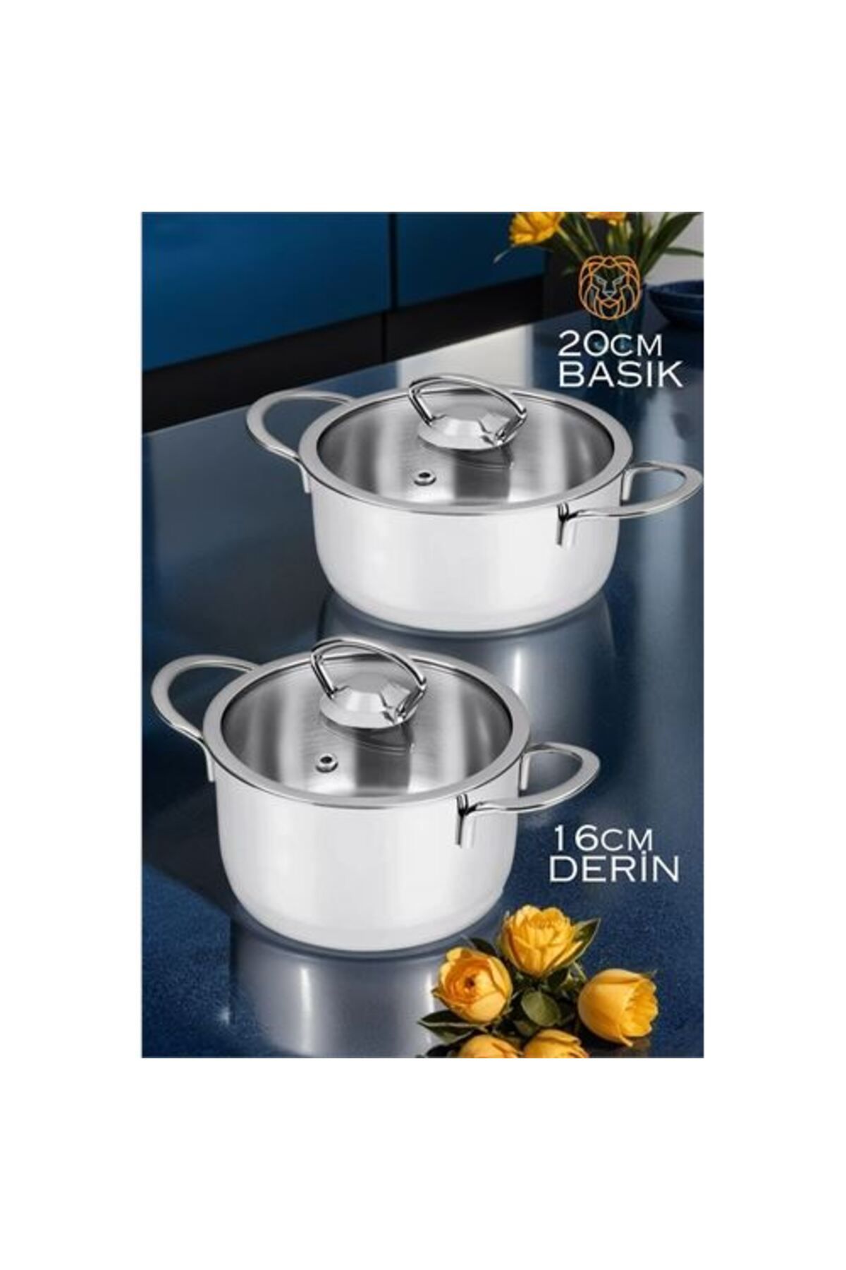 BEŞMİNARE DKTT Derin ve Basık Tencere Seti
