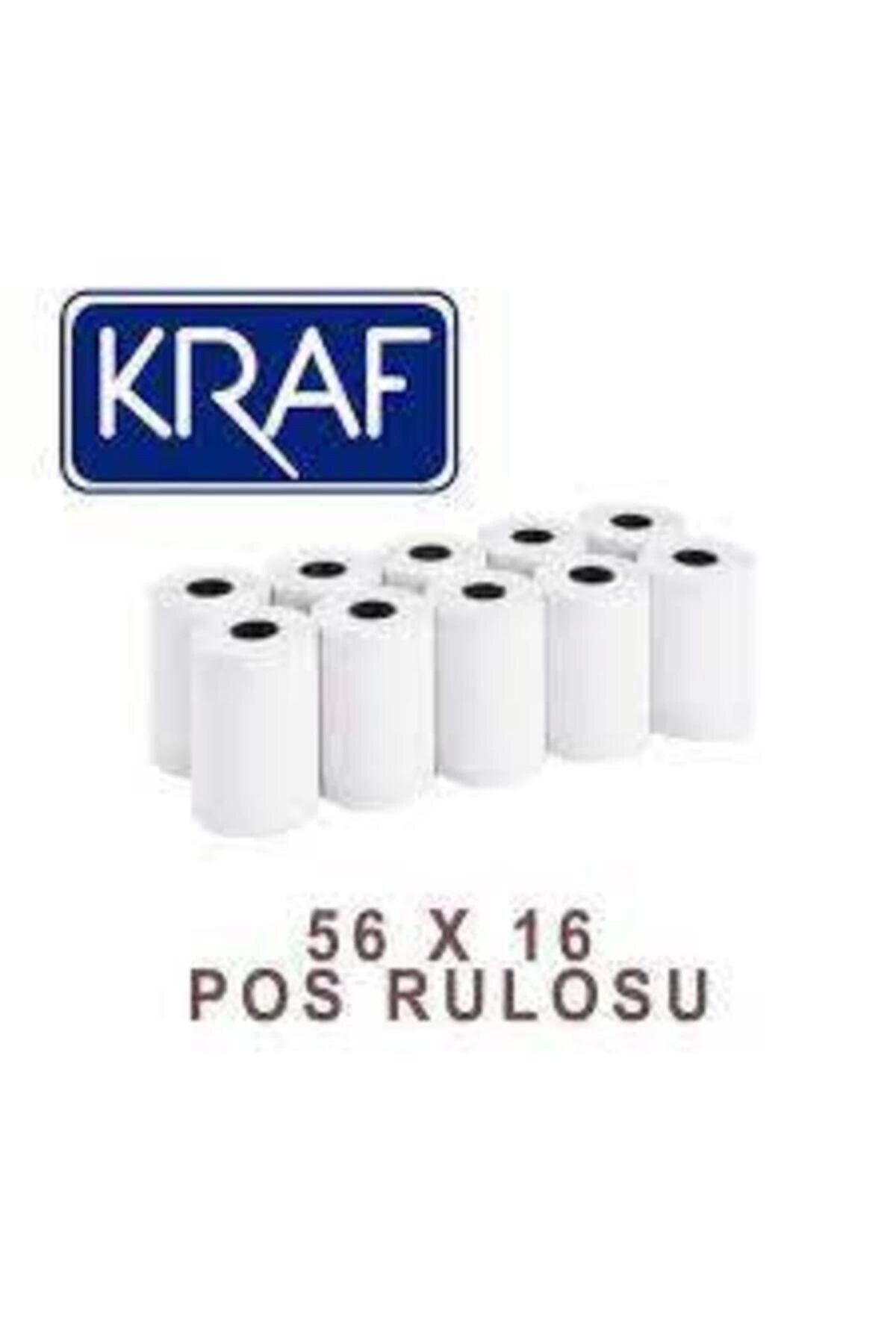 KRAF  Termal Pos Rulosu 56x16mm 1 Paket (10 Adet)