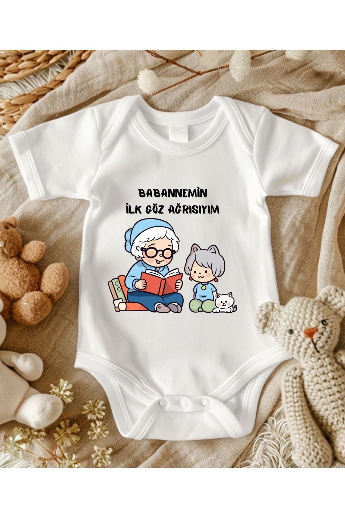 lupi yazılı zıbın hediye yenidoğan anne baba hala yenge amca dayıya