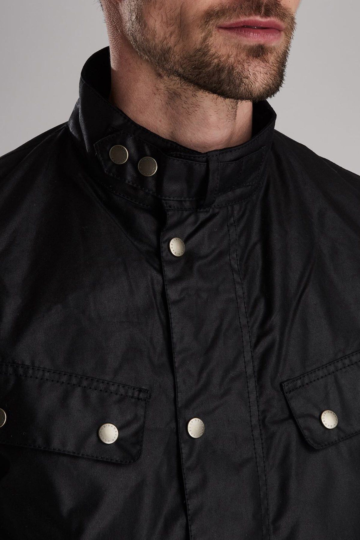کاپشن مشکی مردانه B.INTL DUKE OIL BK91 اورجینال Barbour