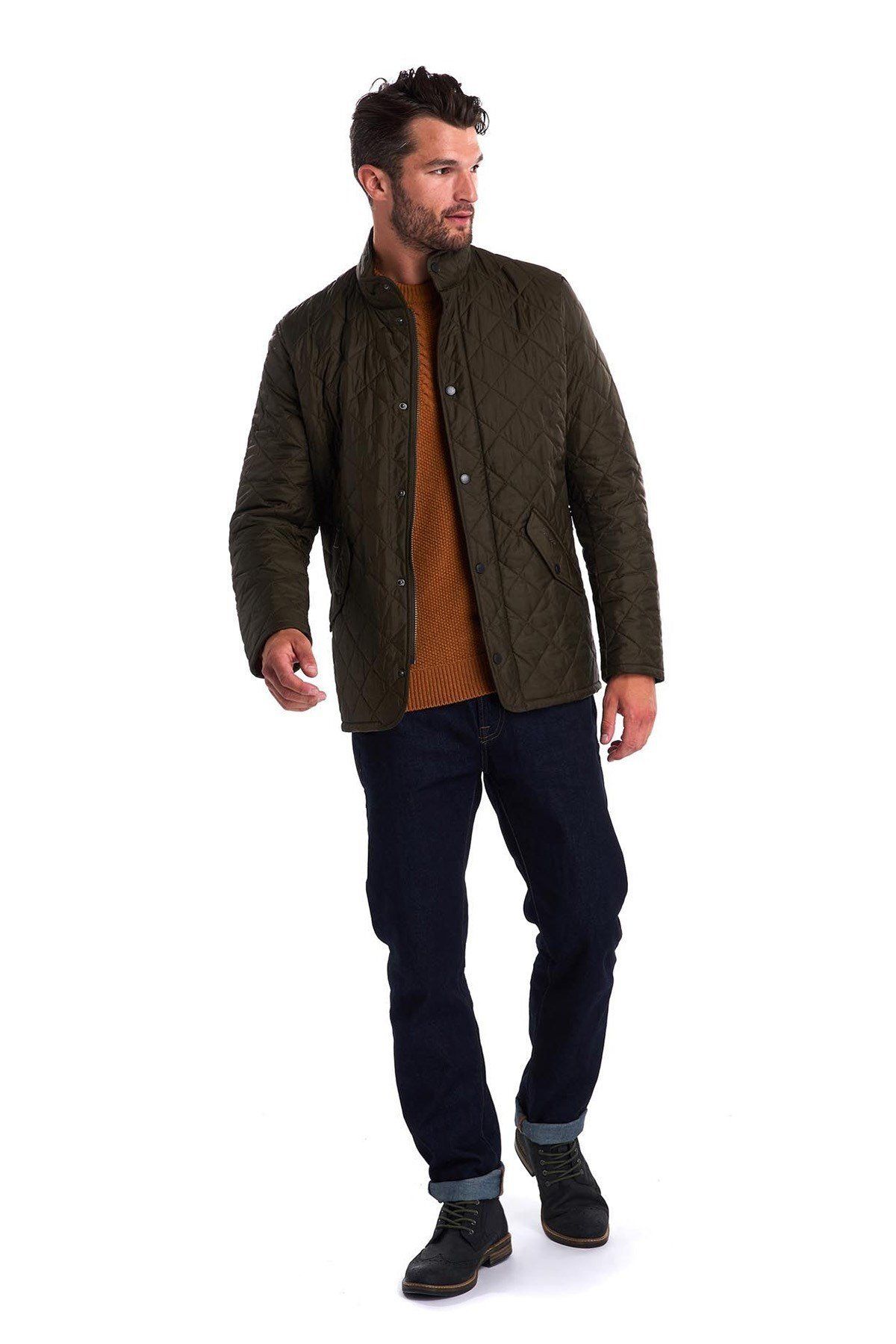 کت سبز مردانه جلیقه چلسی وزن OL52 زیتون Barbour