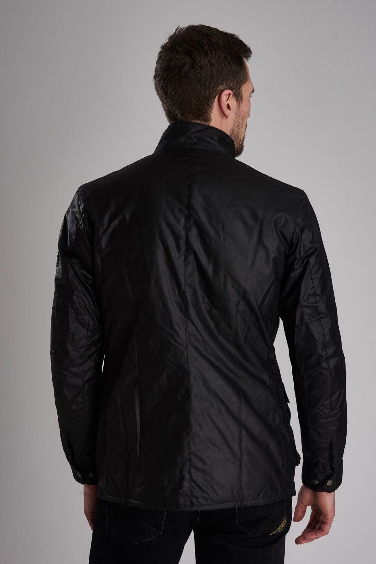 کاپشن مشکی مردانه B.INTL DUKE OIL BK91 اورجینال Barbour
