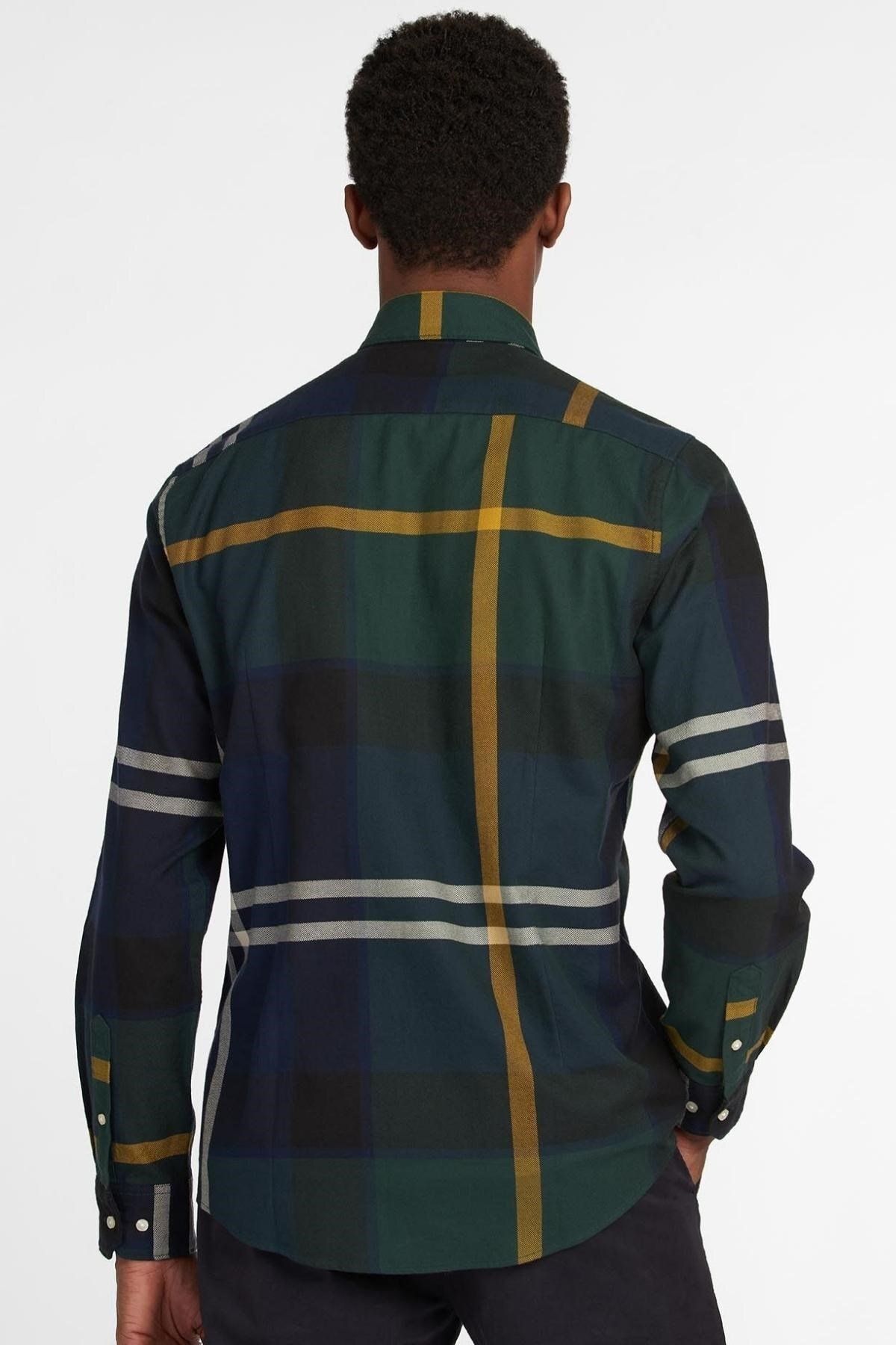 پیراهن / بلوز دکمه دار مشکی مردانه خیاطی TN55 اورجینال Barbour