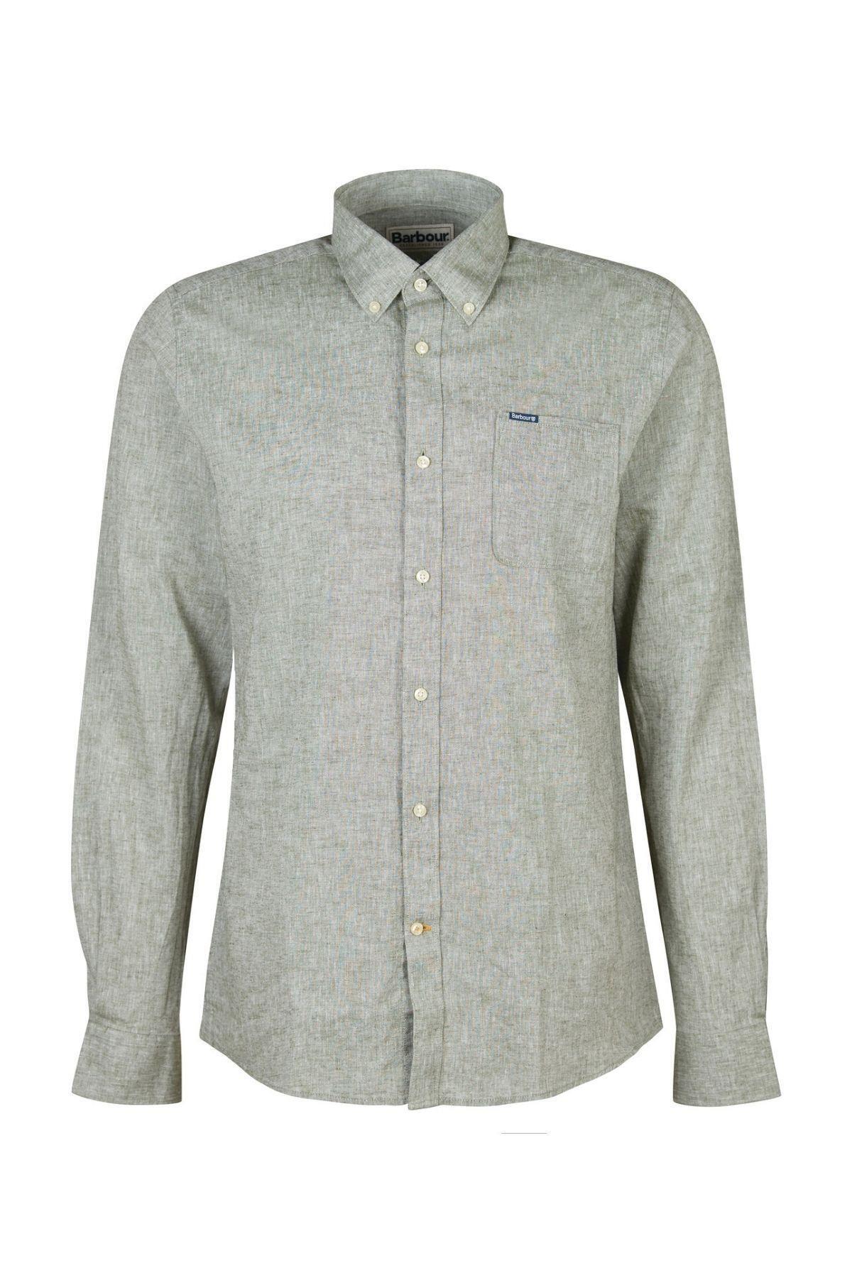 پیراهن مردانه راسته آستین بلند | باربور Barbour MSH5090-OL311 - تصویر 2