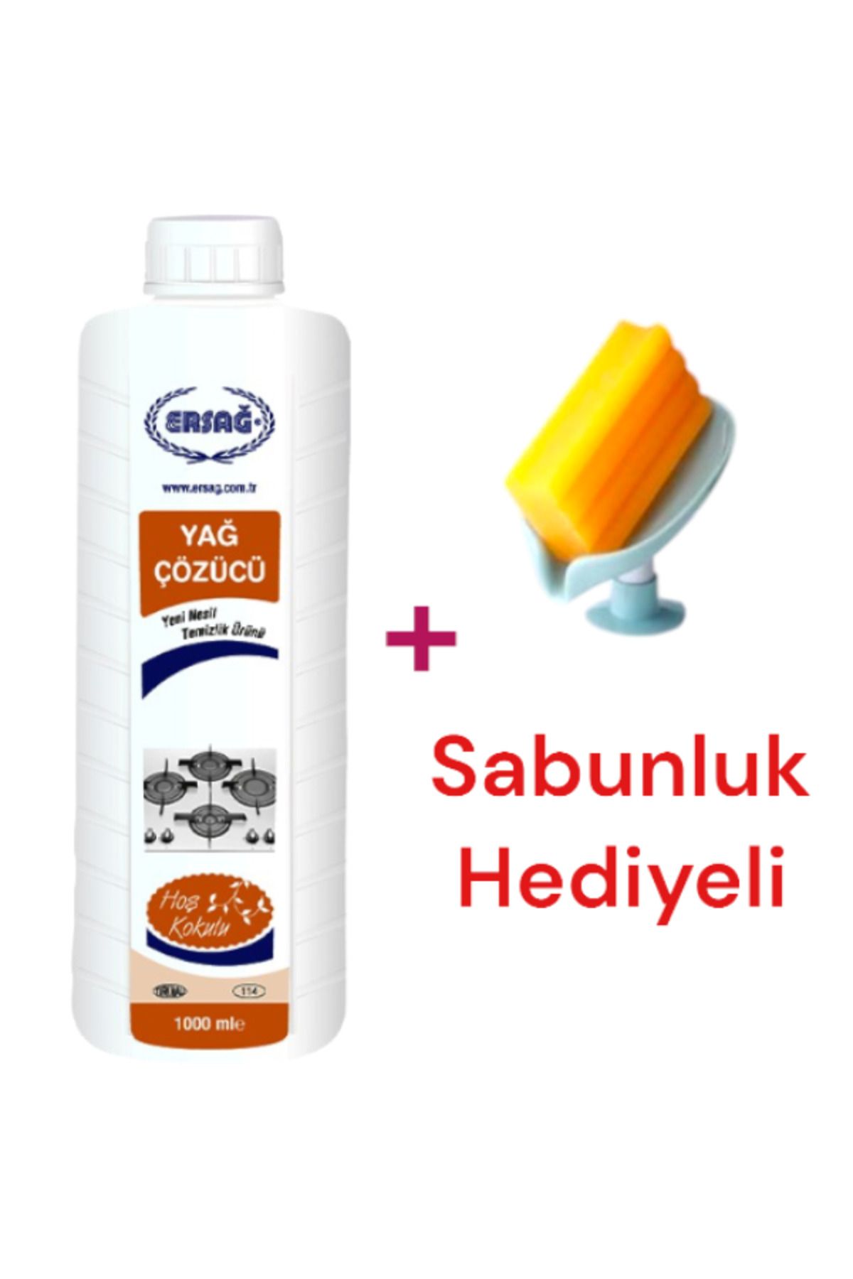 Ersağ Yağ Çözücü 1000 ML - ( Sabunluk Hediye'li ) 114-8