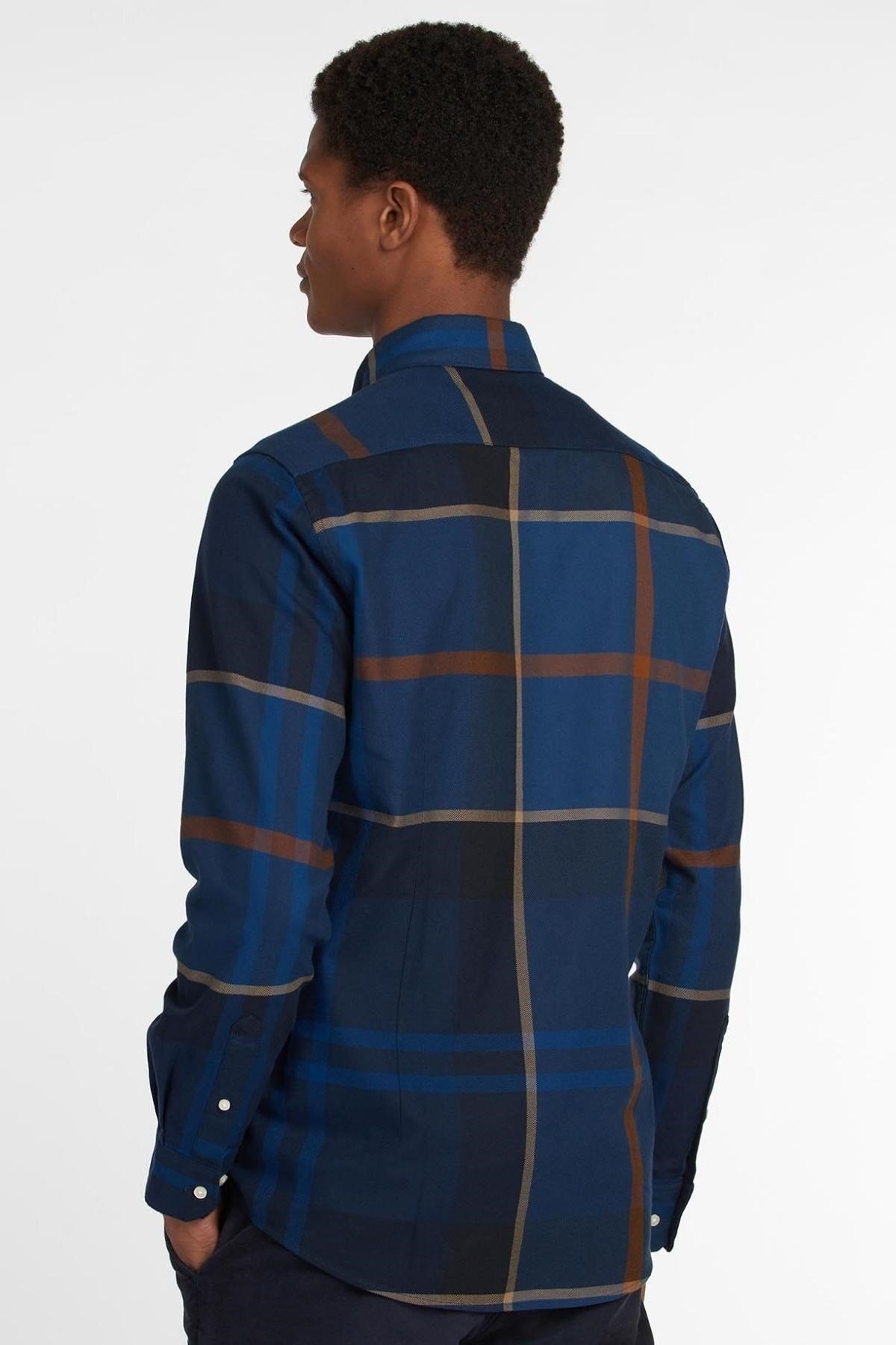 پیراهن مردانه راسته قایقی - خارج از شانه | باربور Barbour MSH4980-TN54 - تصویر 3