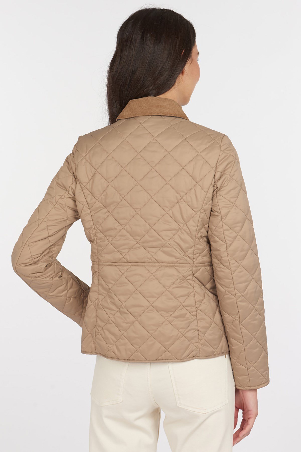 Barbour  Deveron Kapitone Ceket BE34 Lt Trench - Görsel 5