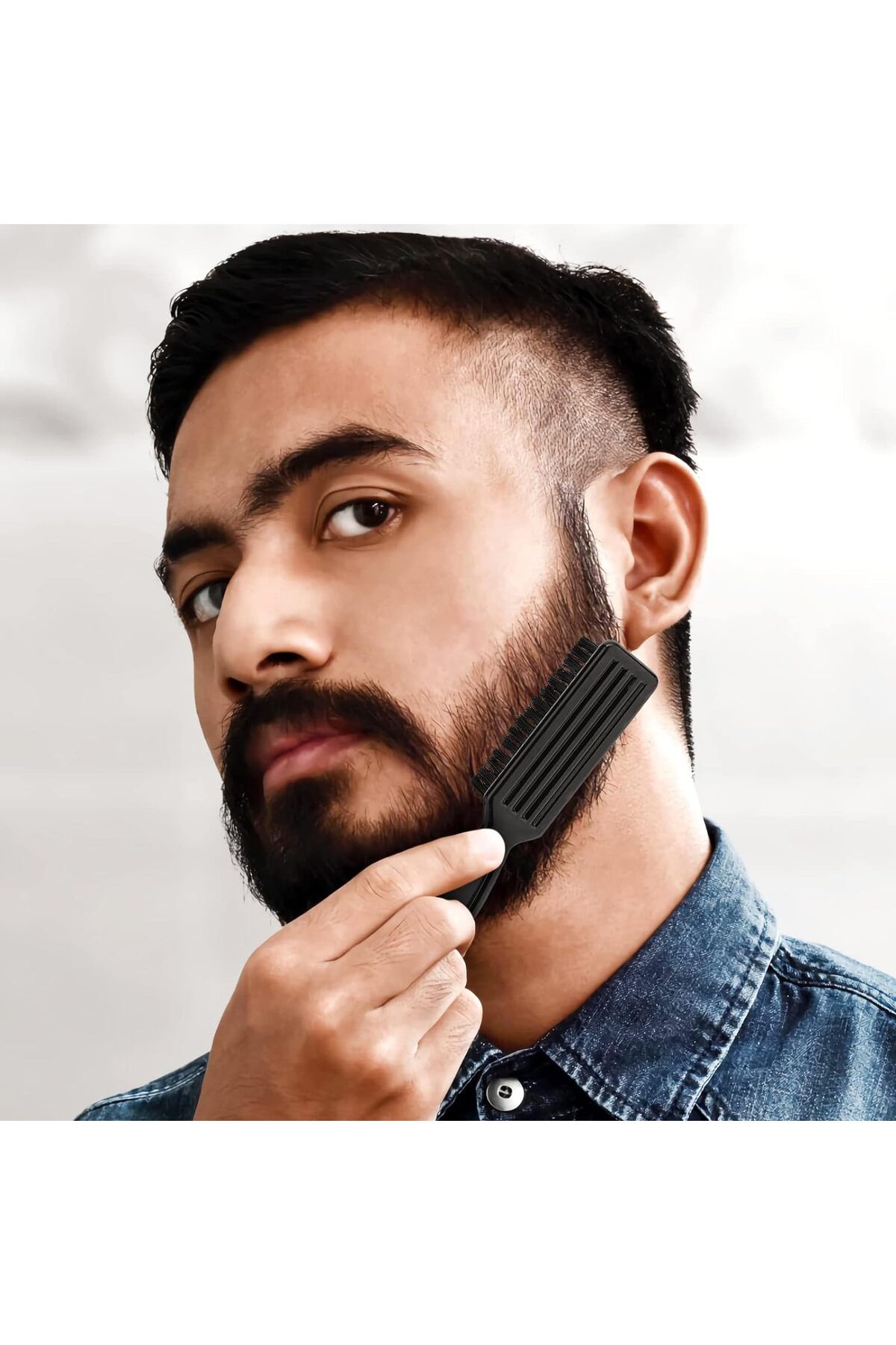 Transformacion-Findit Beard Combing Brush Set of 2 Absolute Professional (Fi̇ndi̇t) 6