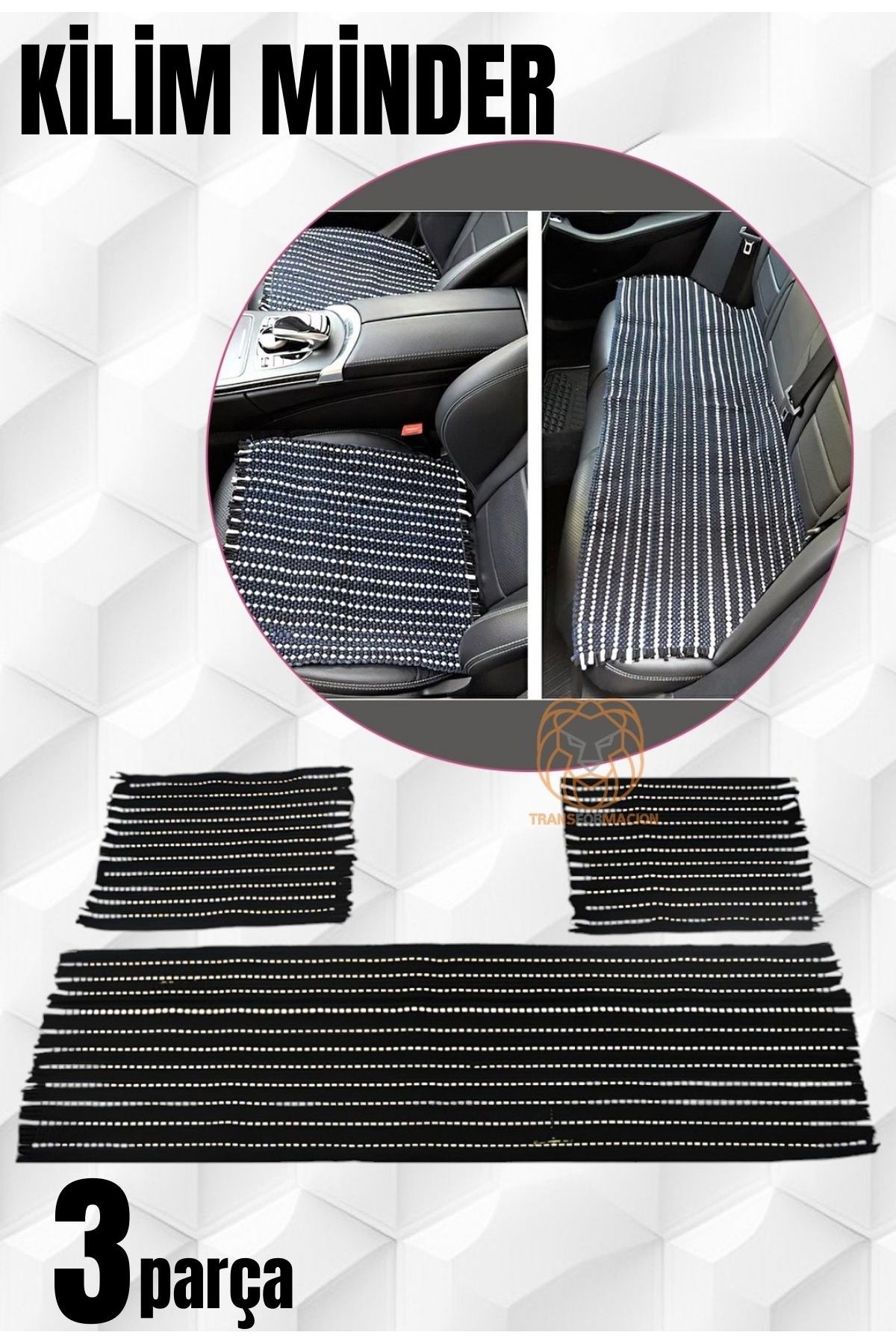 ModaCar-Rug Cushion Set Instead of Front and Rear Seat 1