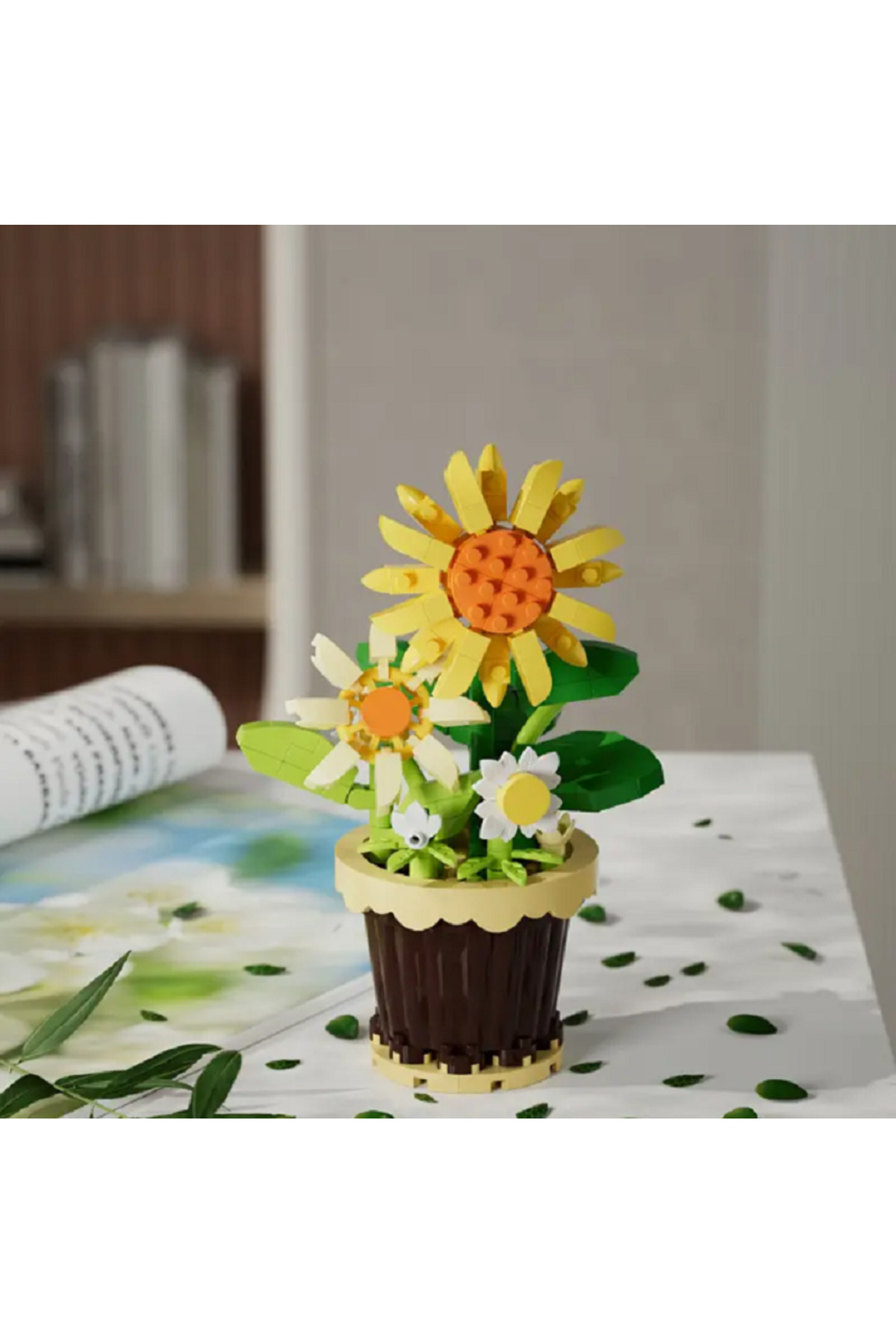 پازل بلوک‌های ساختمانی گلدان آفتابگردان ۷۲۲۲