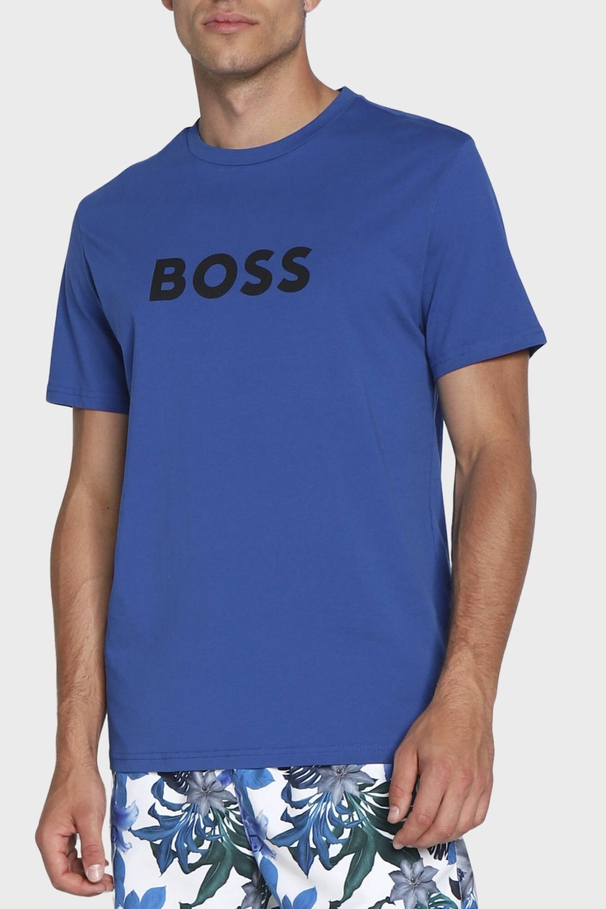 تی شرت ورزشی مردانه یقه دوچرخه BOSS