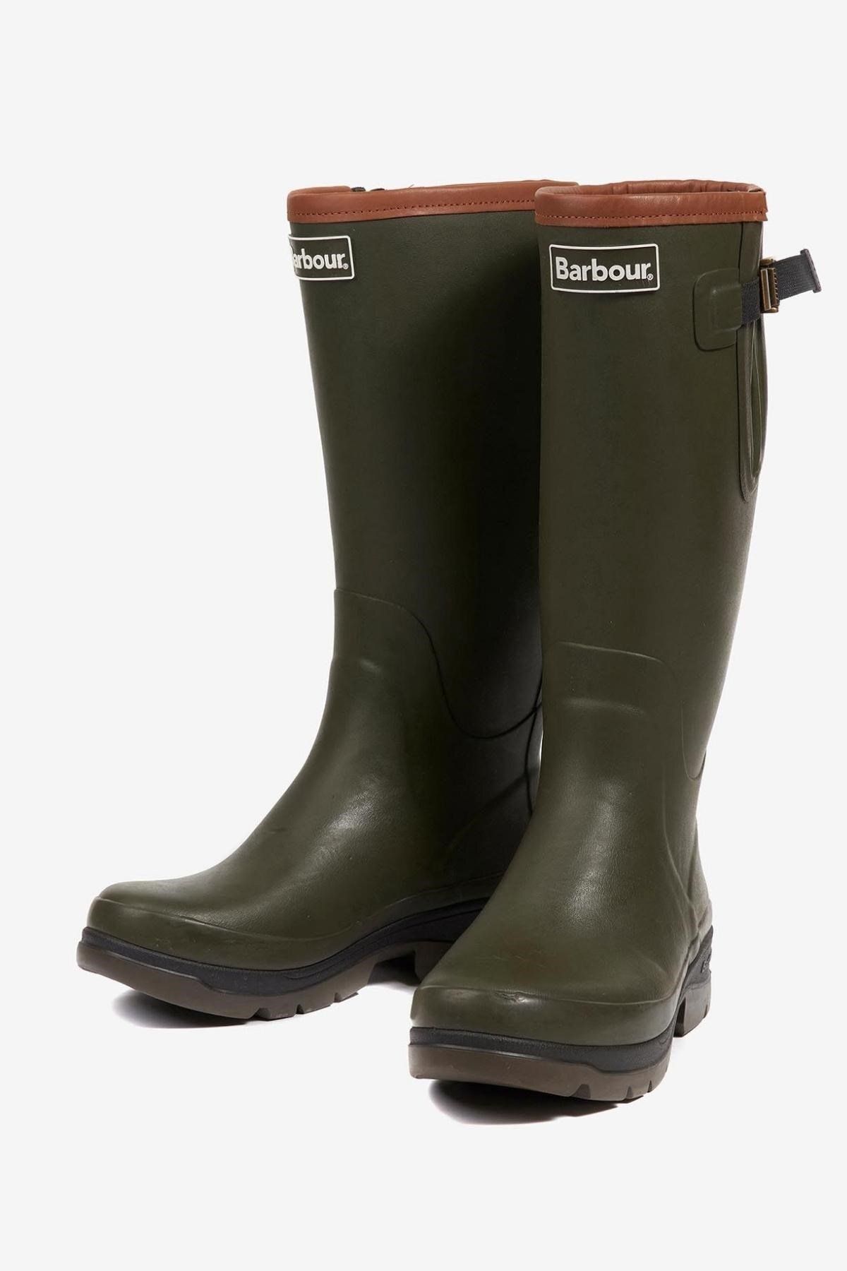 چکمه سبز مردانه های OL51 زیتون اورجینال Barbour
