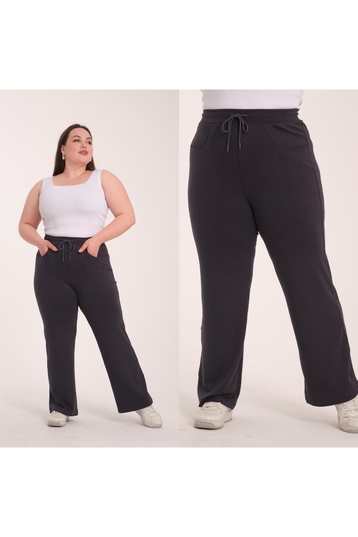 SERRAXXL Pantaloni Mărime Mare De Țesătură Palazzo (oysho). Femeie - 50