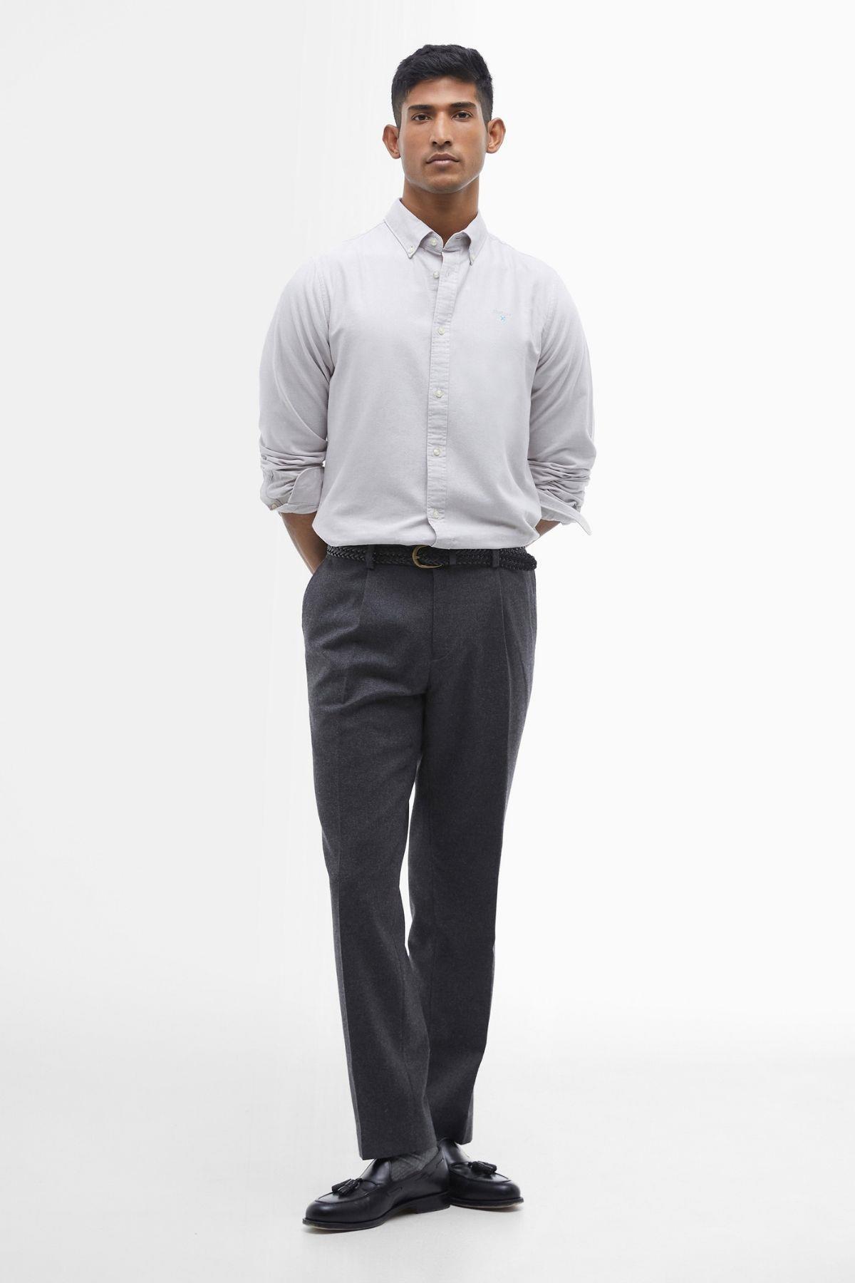 پیراهن مردانه راسته آستین بلند | باربور Barbour MSH5301-G035 - تصویر 3