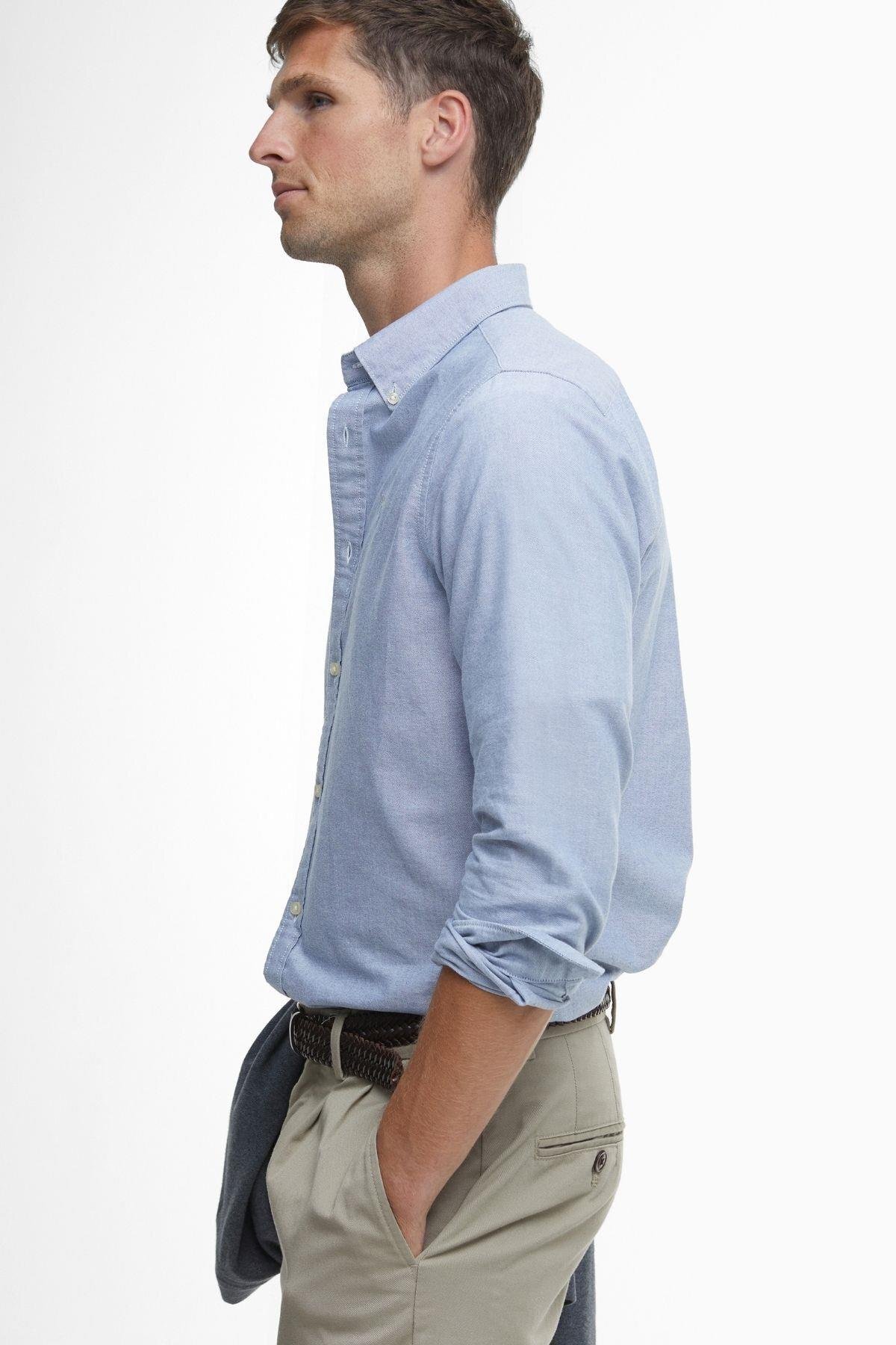 پیراهن مردانه راسته آستین بلند | باربور Barbour MSH5301-BL14 D - تصویر 4