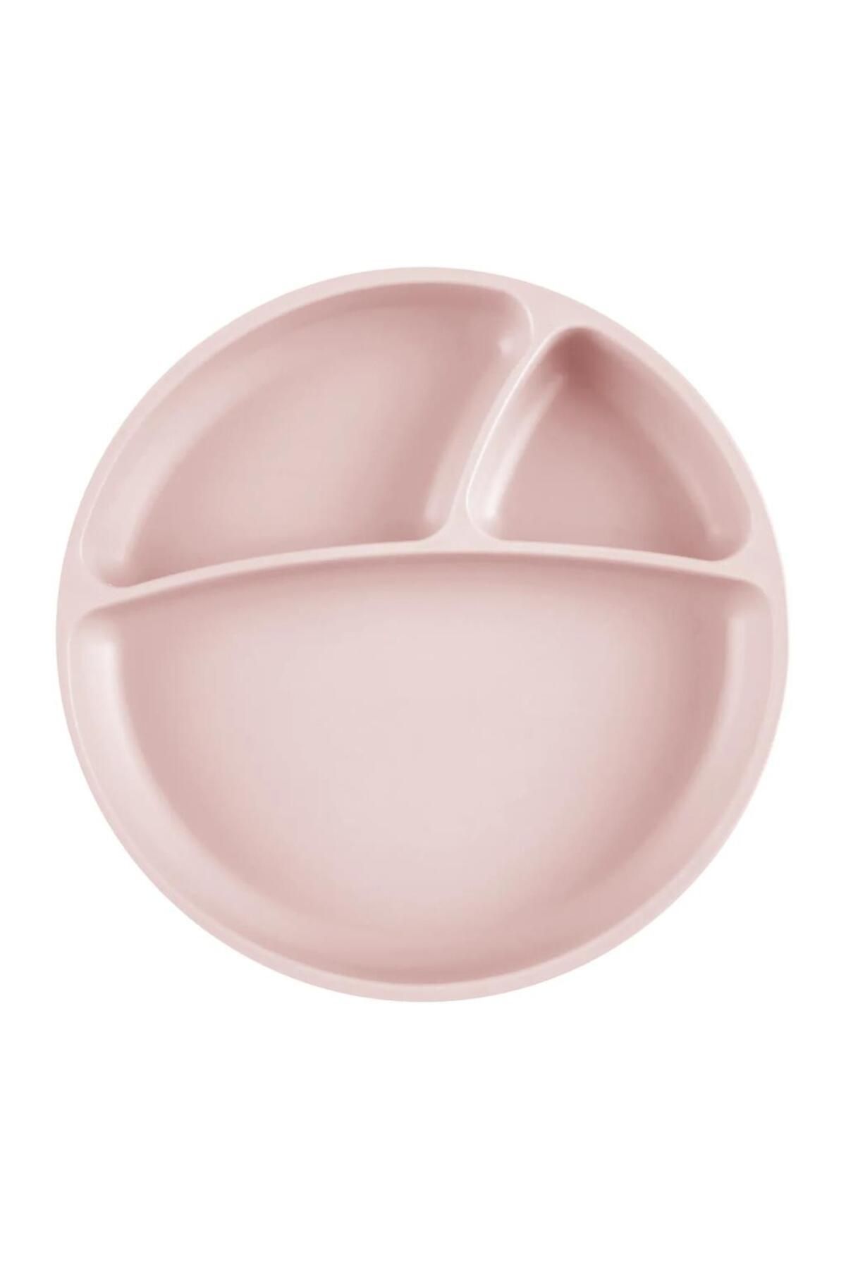NW NessiWorld Nessiworld Porsiyon Vakum Tabanlı Silikon Tabak Pinky Pink