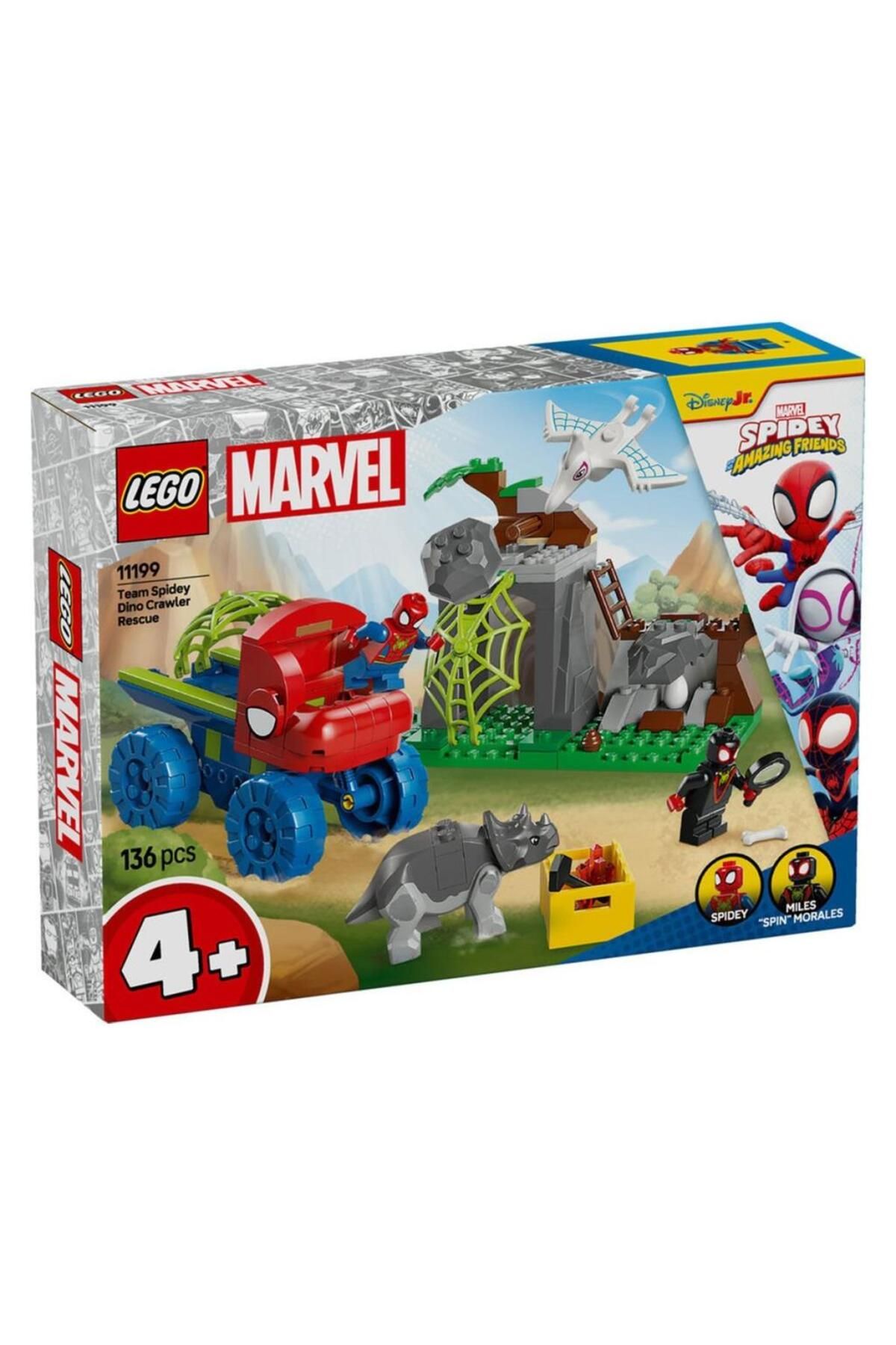 NW NessiWorld Nessiworld 11199 Spidey-Spidey Ekibi Dinozor Kamyonlu Kurtarma 136 parça +4 yaş