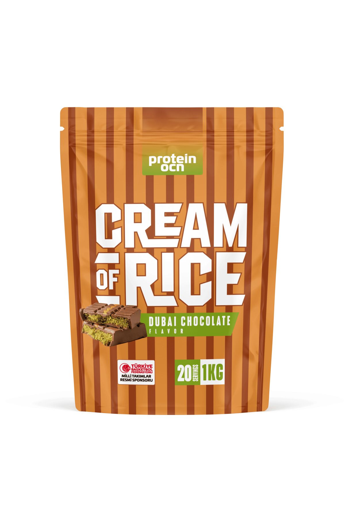 Proteinocean Cream Of Rice | Pirinç Kreması - Dubai Çikolatası - 1kg - 20 Servis