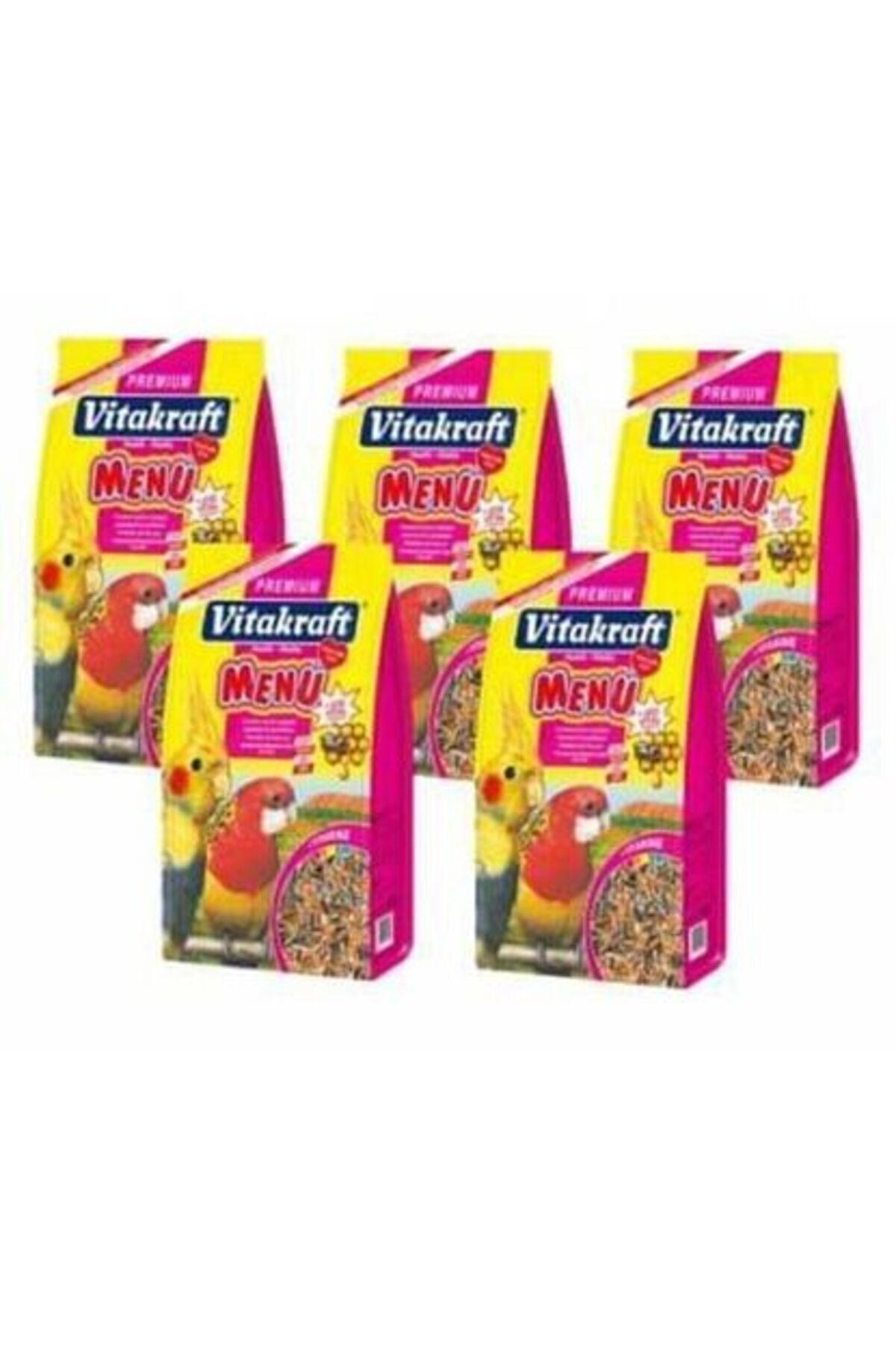 Vitakraft Menu Paraket Sultan Cennet Papaganı Yemi 1000 Gr X 5 Adet