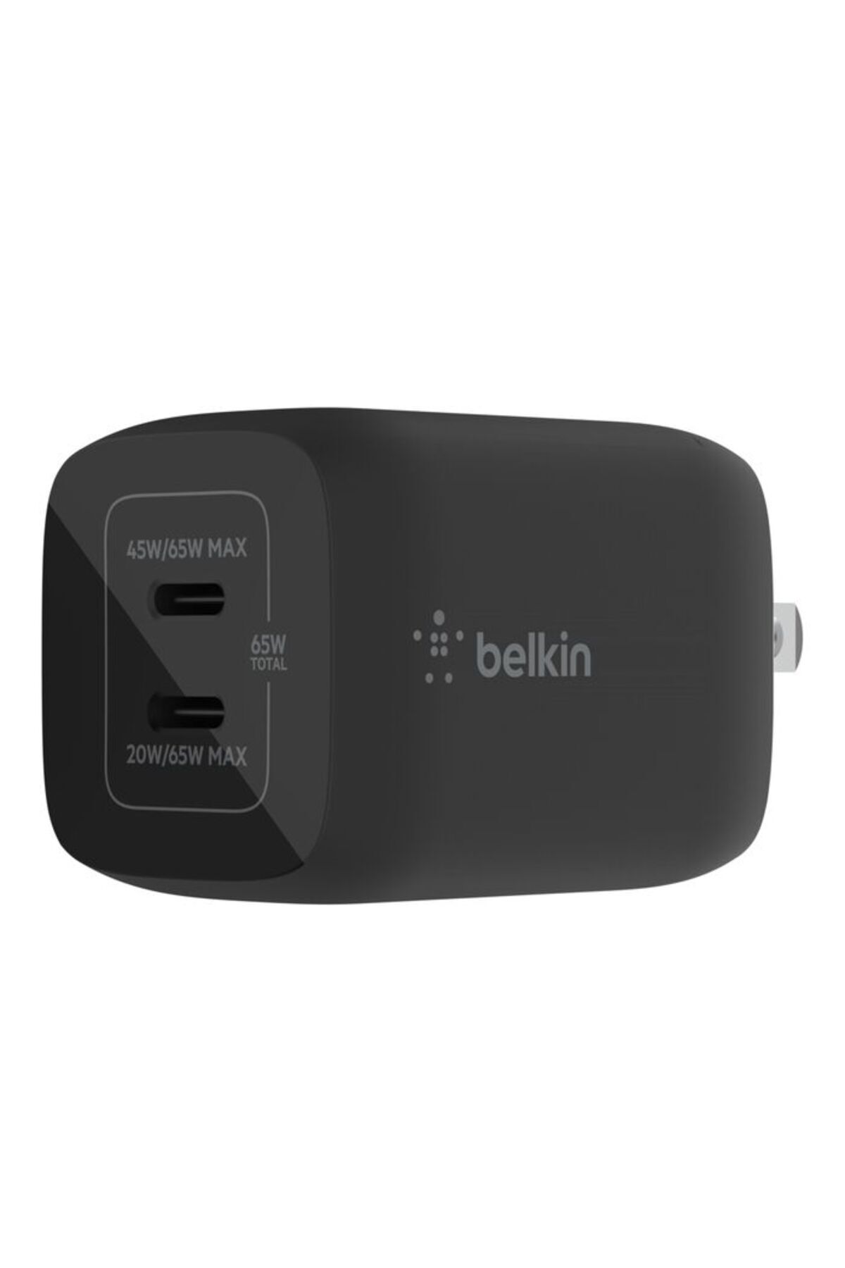 Belkin-65W DUAL USB-C GaN WALL CHARGER WITH PPS Black 1