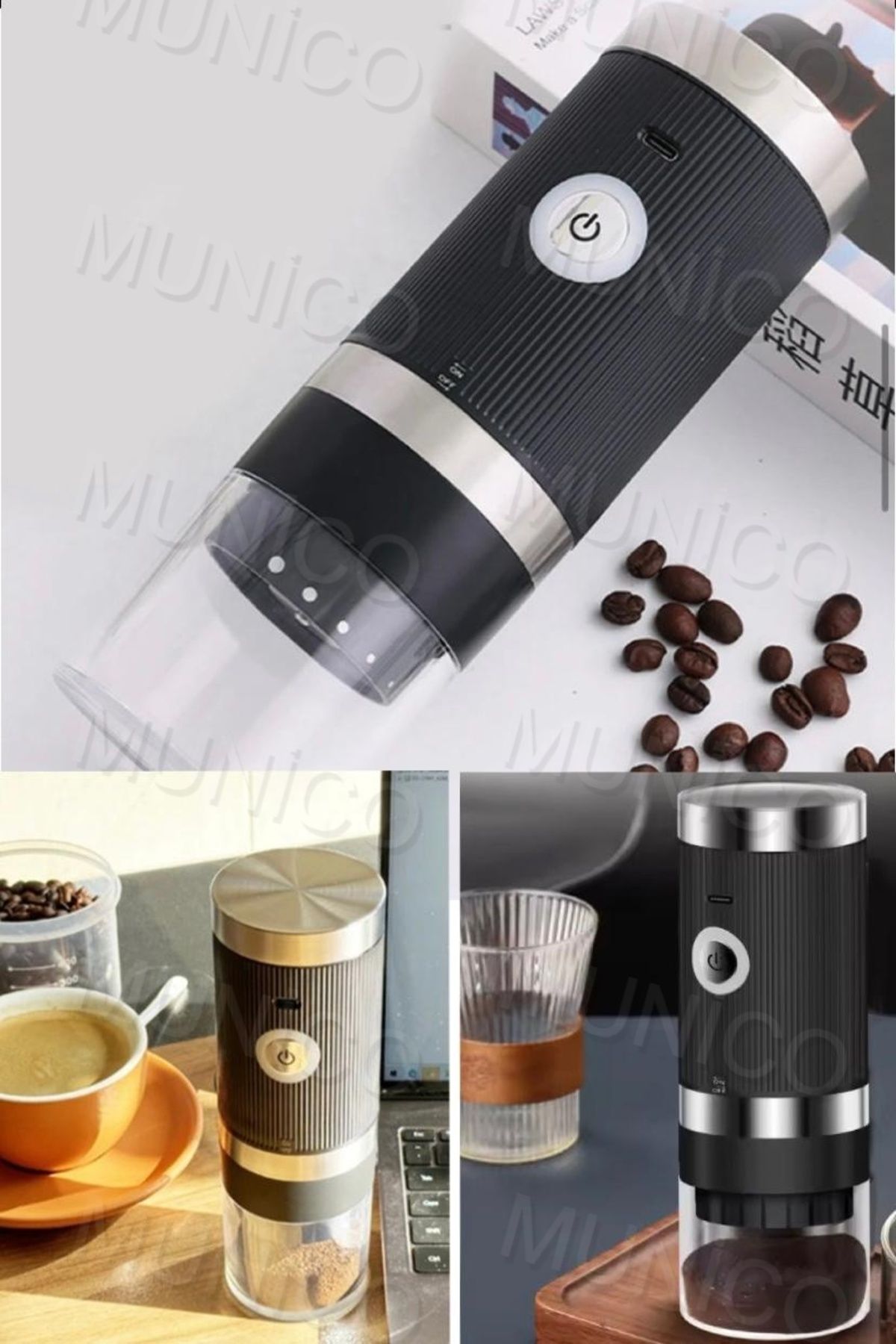 Munico Taşınabilir Elektrikli Espresso Kahve Makineleri Tek Servis Mini Kahve Makinesi ve Fincan Kahve Pro