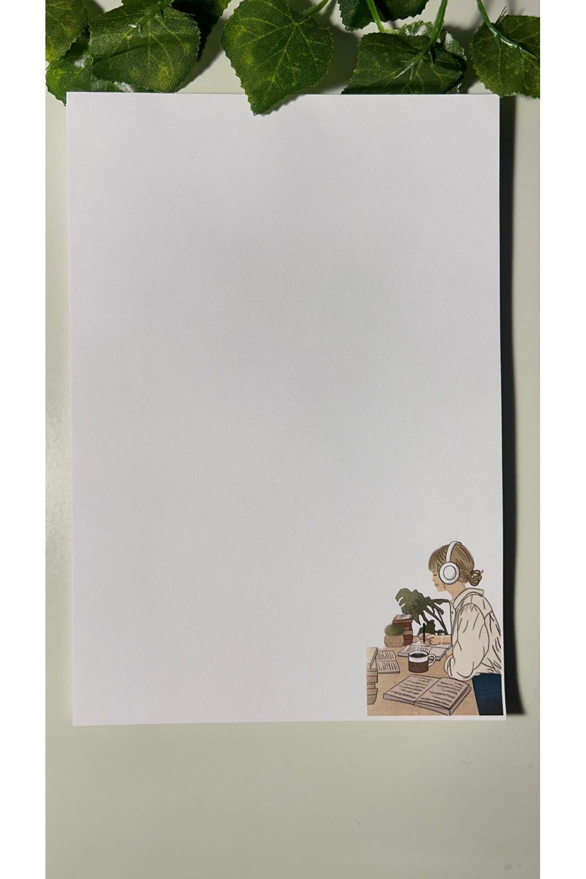 Handeto Kraft-Lettering Themed A5 Notepad - Check Pluck Notebook with Glue Memo Pad and No Line Notebook 2