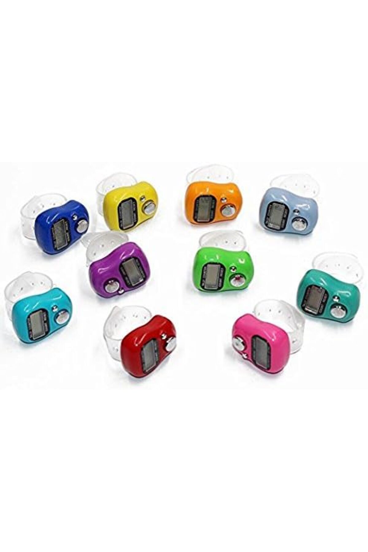AWH-Hand Tally Counter Clicker,5-Digit Assorted Colors for Sports,Coaching, Events,Training,16-Pack 6