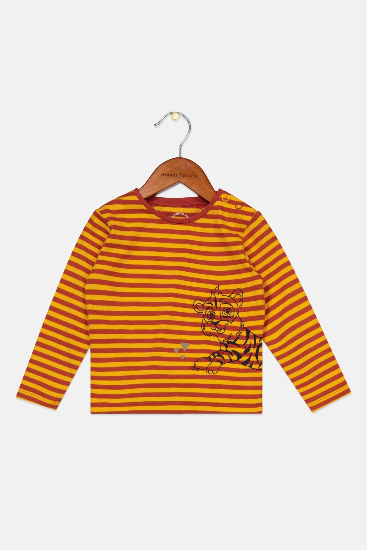 s.Oliver-Toddlers Boy Stripe T-Shirt, Yellow 1