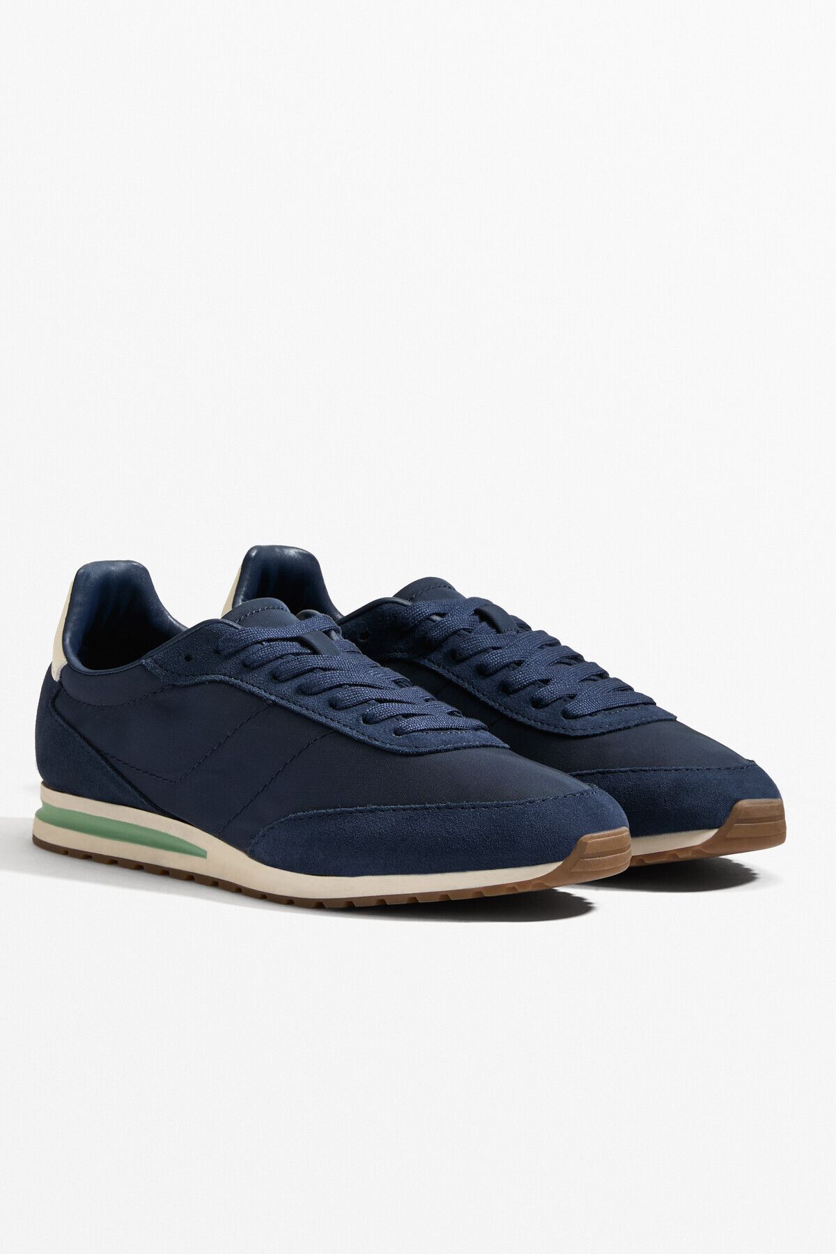 Oysho-Nylon trainers with split-leather pieces 4