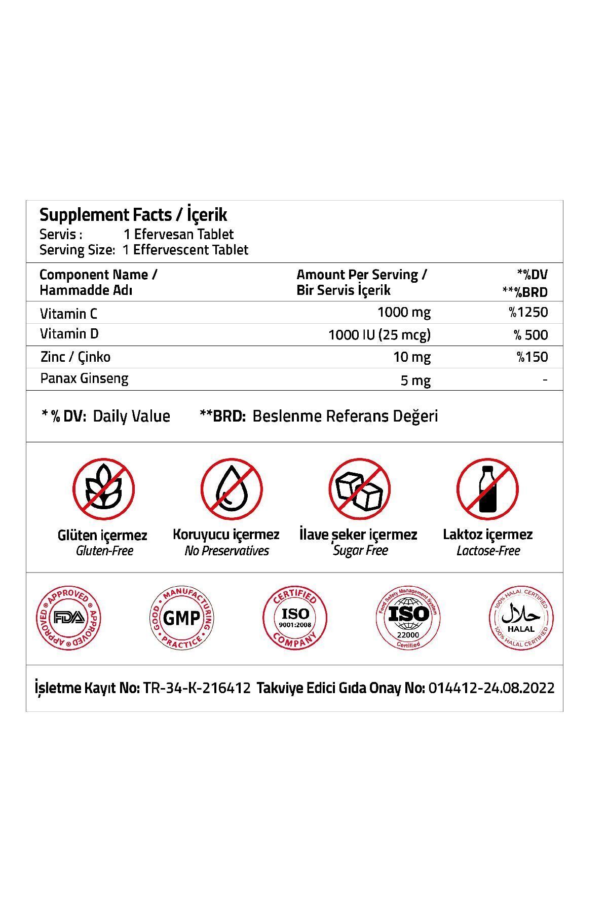 Validus-Daily Force - Vitamin C, Panax Ginseng, Zinc and Vitamin D3 Tablets for 15 3
