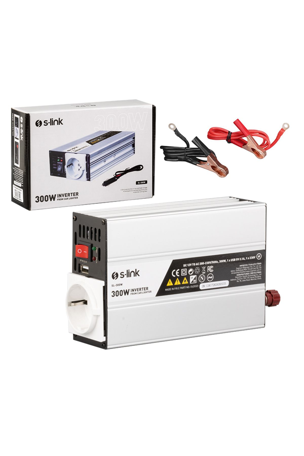 shop Sl-300W 300W Dc12V-Ac230V Çakmaktan Power Inverter