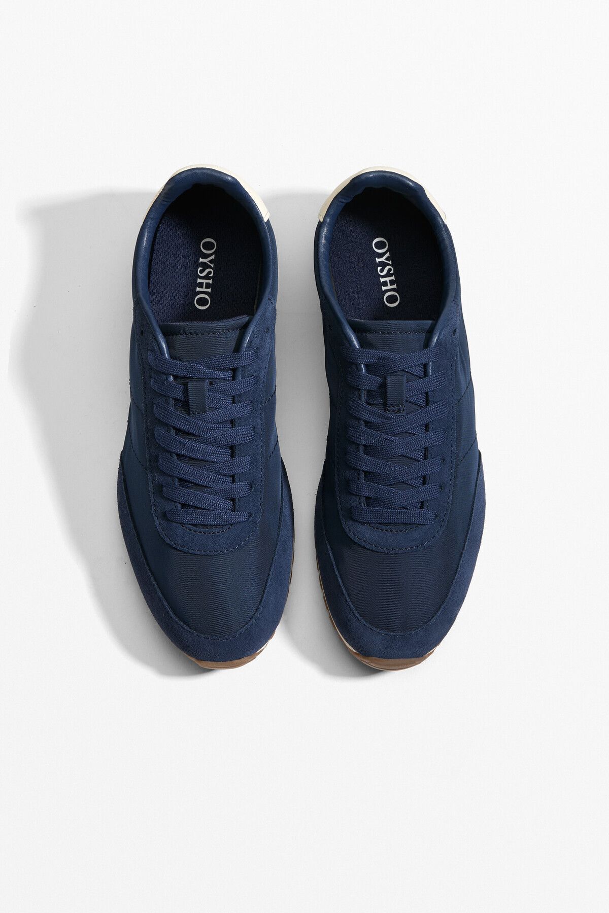 Oysho-Nylon trainers with split-leather pieces 2