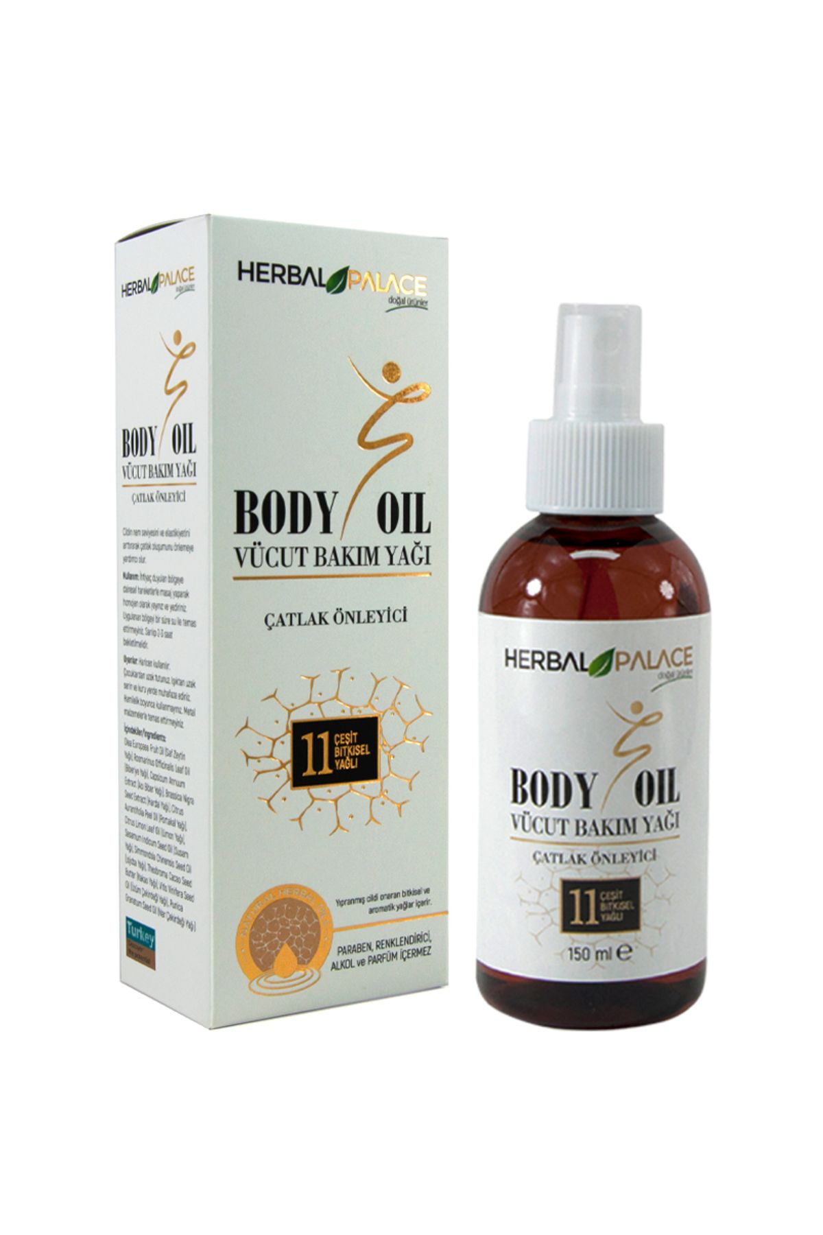 Herbal Palace Body Oil Çatlak Önleyici