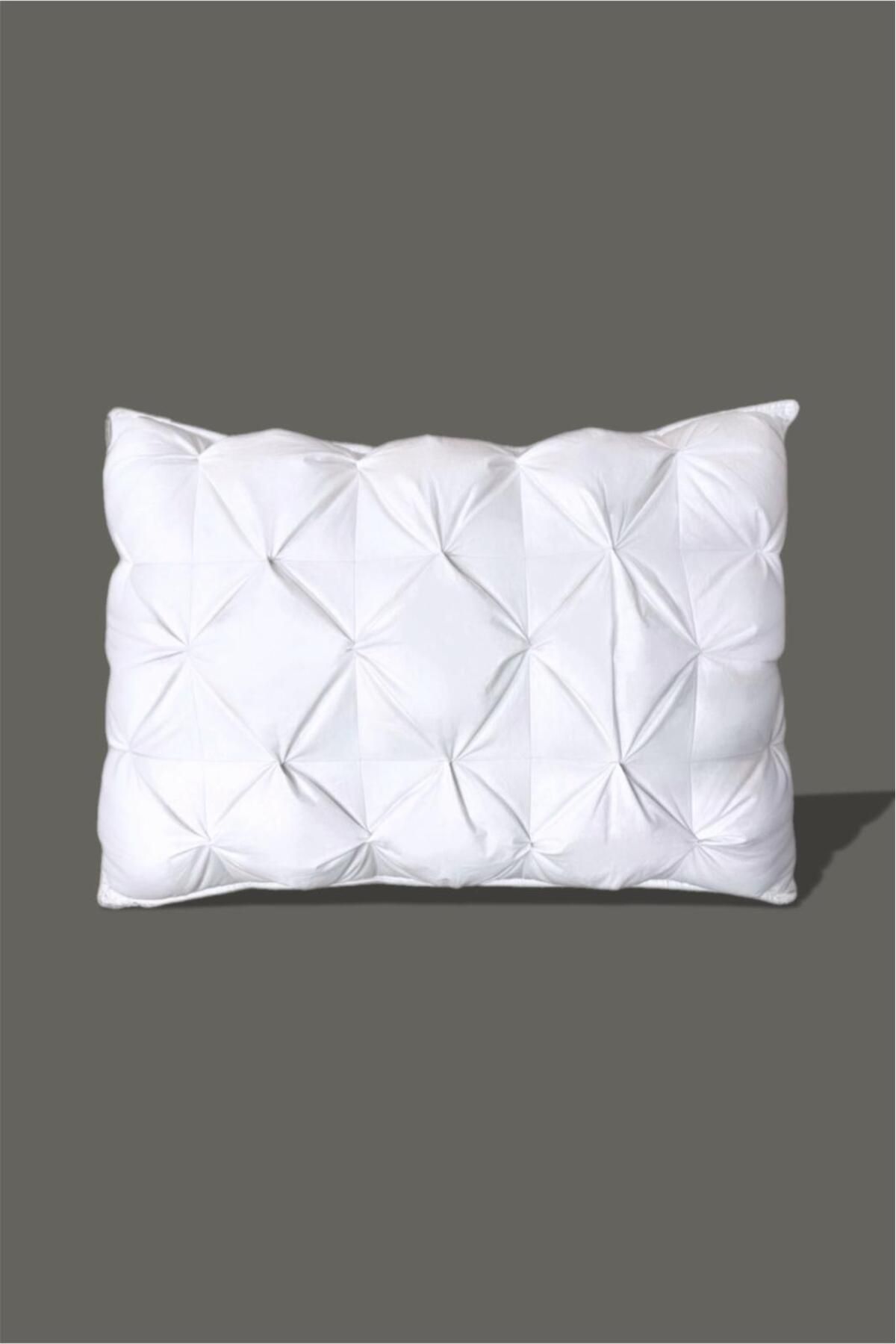 HILL TEKSTİL-Goose Feather Alternative Luxury Handmade Pillow Microgel Filled 50*70 1