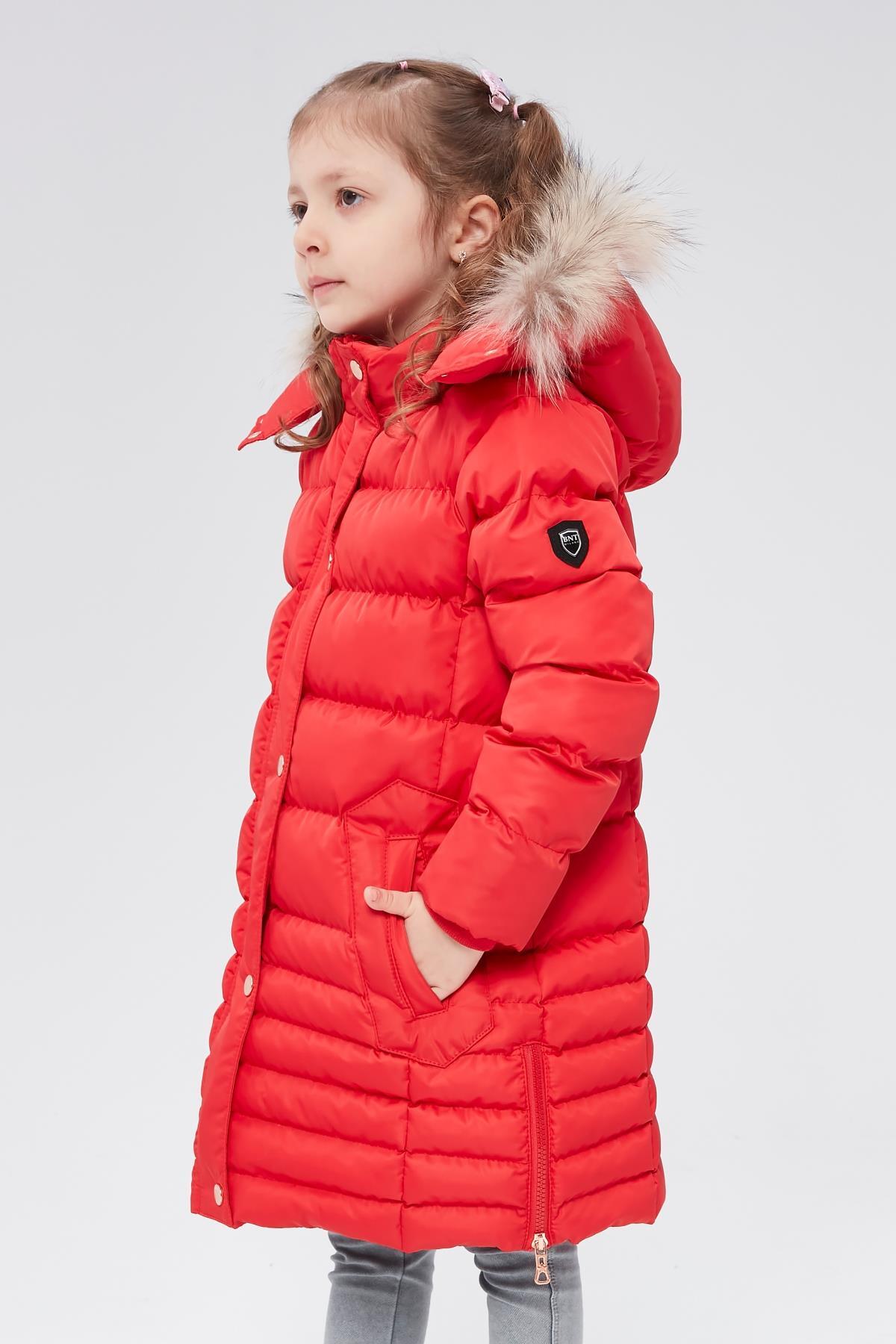Benittokids Benittokids Kız Çocuk Natürel Kürklü Kaban 51301 fotoğrafı 3 (önizleme)