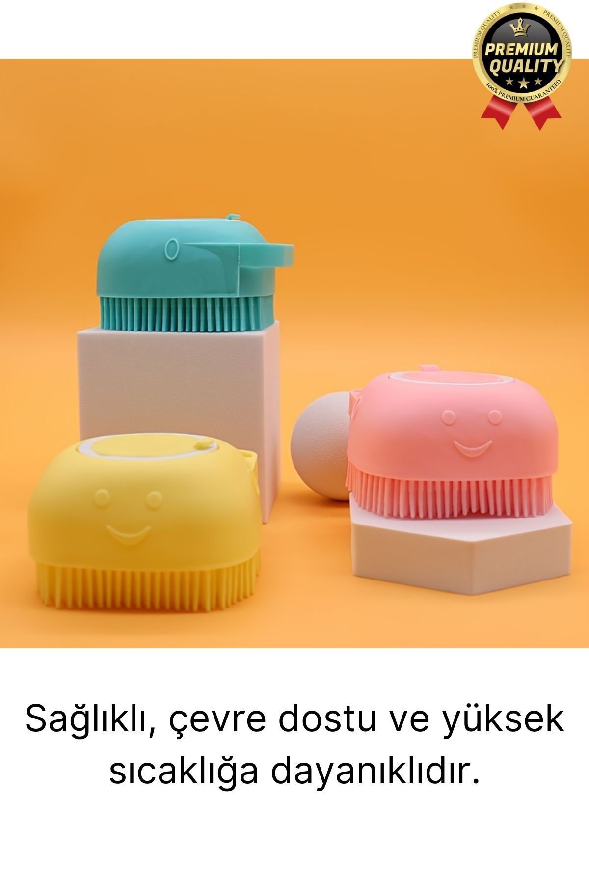 Svein Çok Amaçlı Silikon Evcil Hayvan Bebek Çocuk Şampuan Hazneli Banyo Masaj Tarak Duş Fırçası Kesesi fotoğrafı 3 (önizleme)