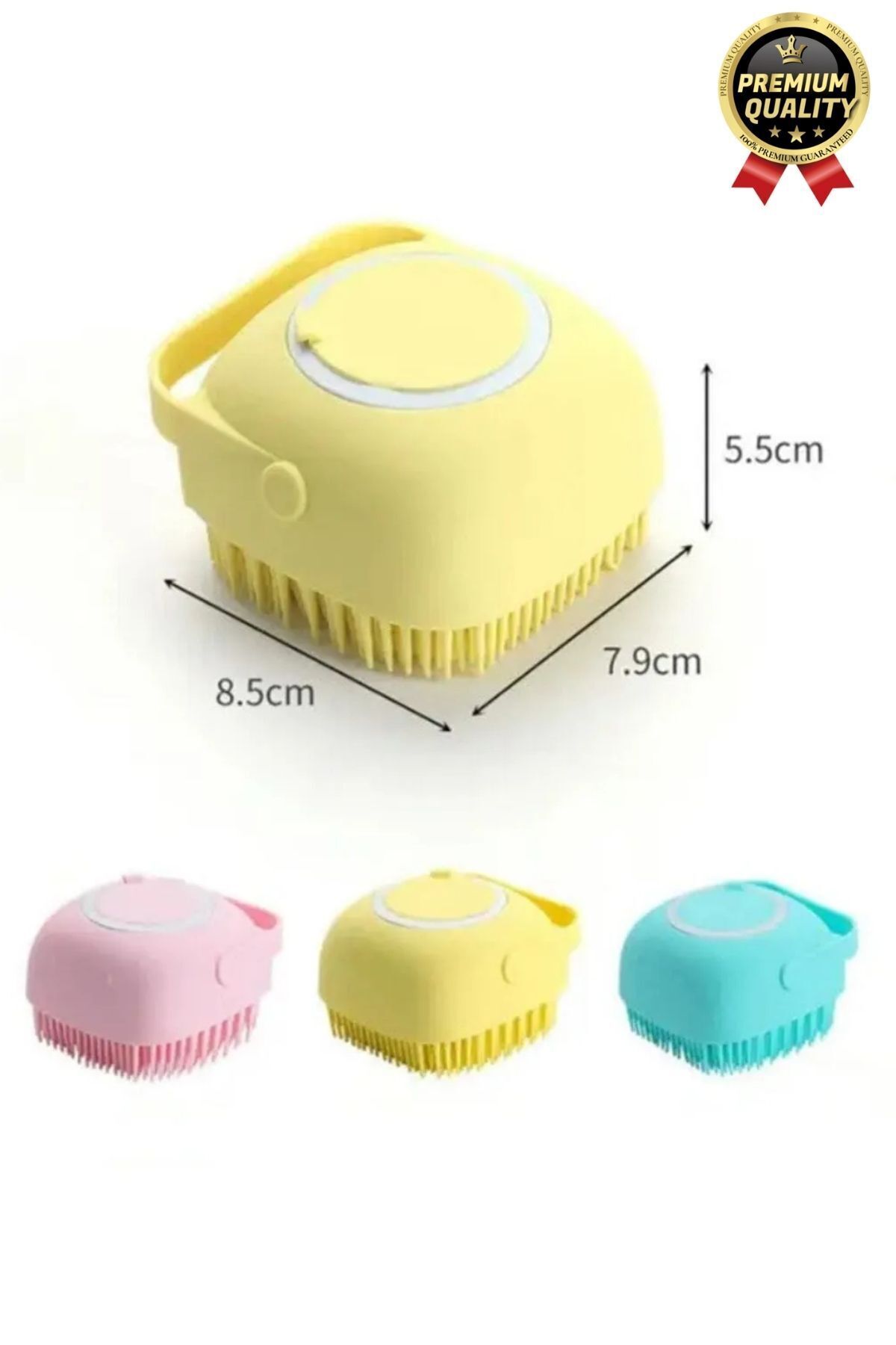 Svein Çok Amaçlı Silikon Evcil Hayvan Bebek Çocuk Şampuan Hazneli Banyo Masaj Tarak Duş Fırçası Kesesi fotoğrafı 4 (önizleme)