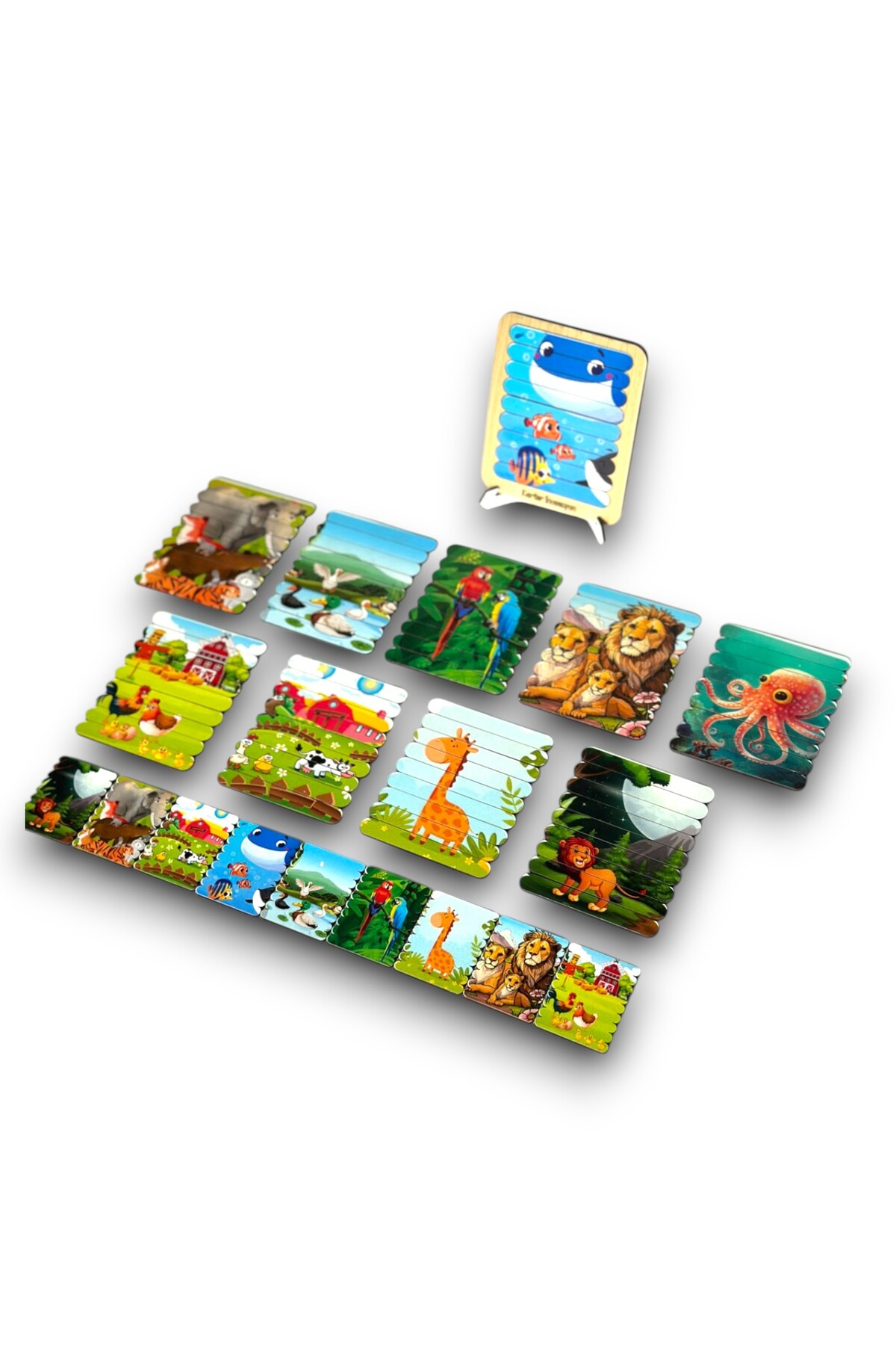 پازل کبوک، پازل ۱۰ تکه، پازل حیوانات، پازل مونتهسوری، پازل حیوانات، پازل ۱۰ تکه