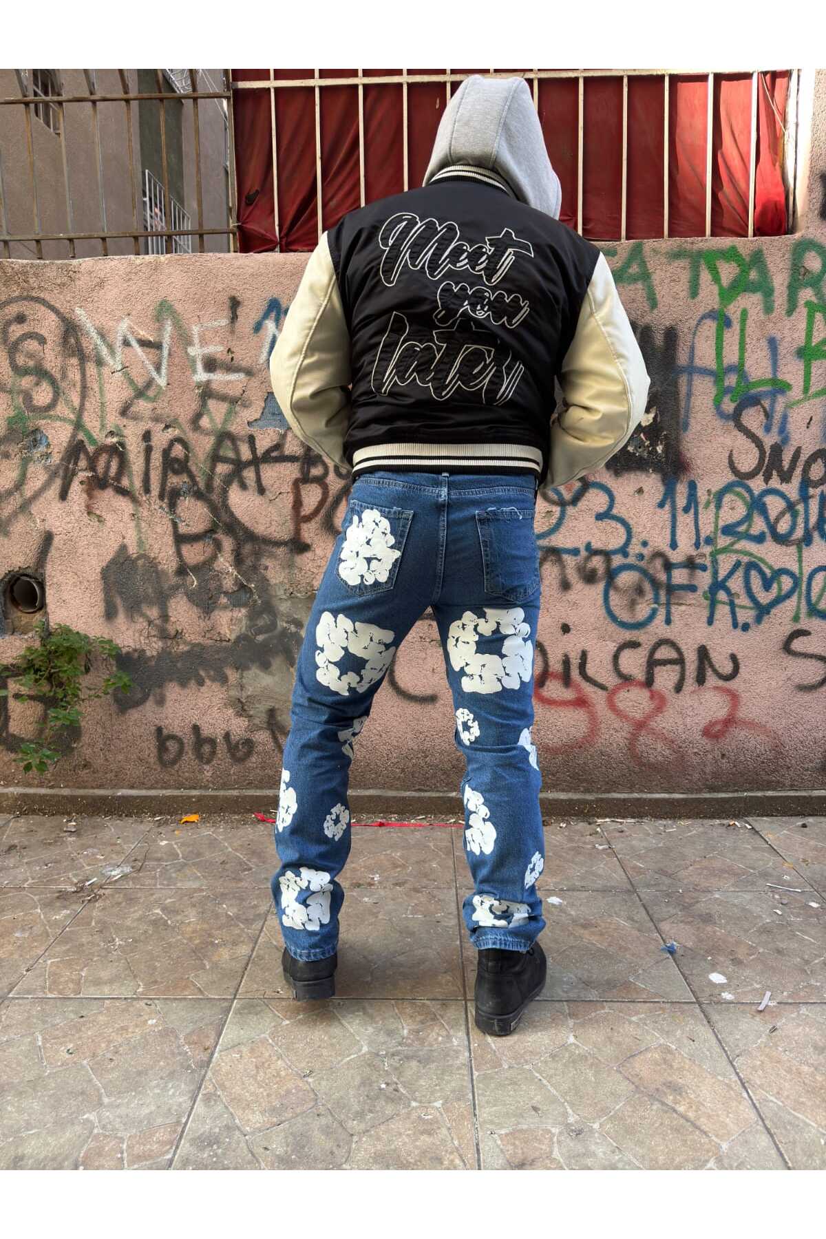 viking's line Siyah Baggy Denim Tears - Fiyatı, Yorumları
