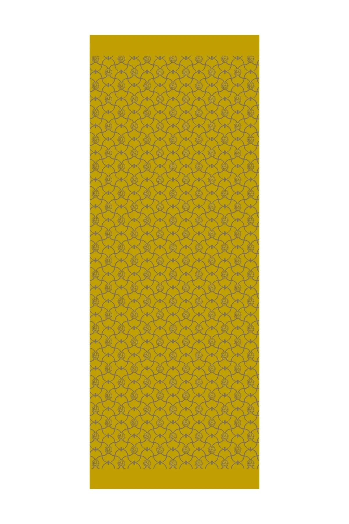 Mooncorn-Marrakech Pattern Reversible Throw Blanket Dark Grey-Mustard 5