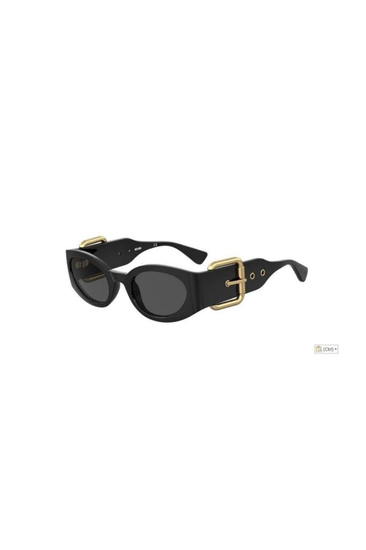 Moschino-Women's Sunglasses Mos154/s 2m2-black Goldcaliber 53-23-135 1